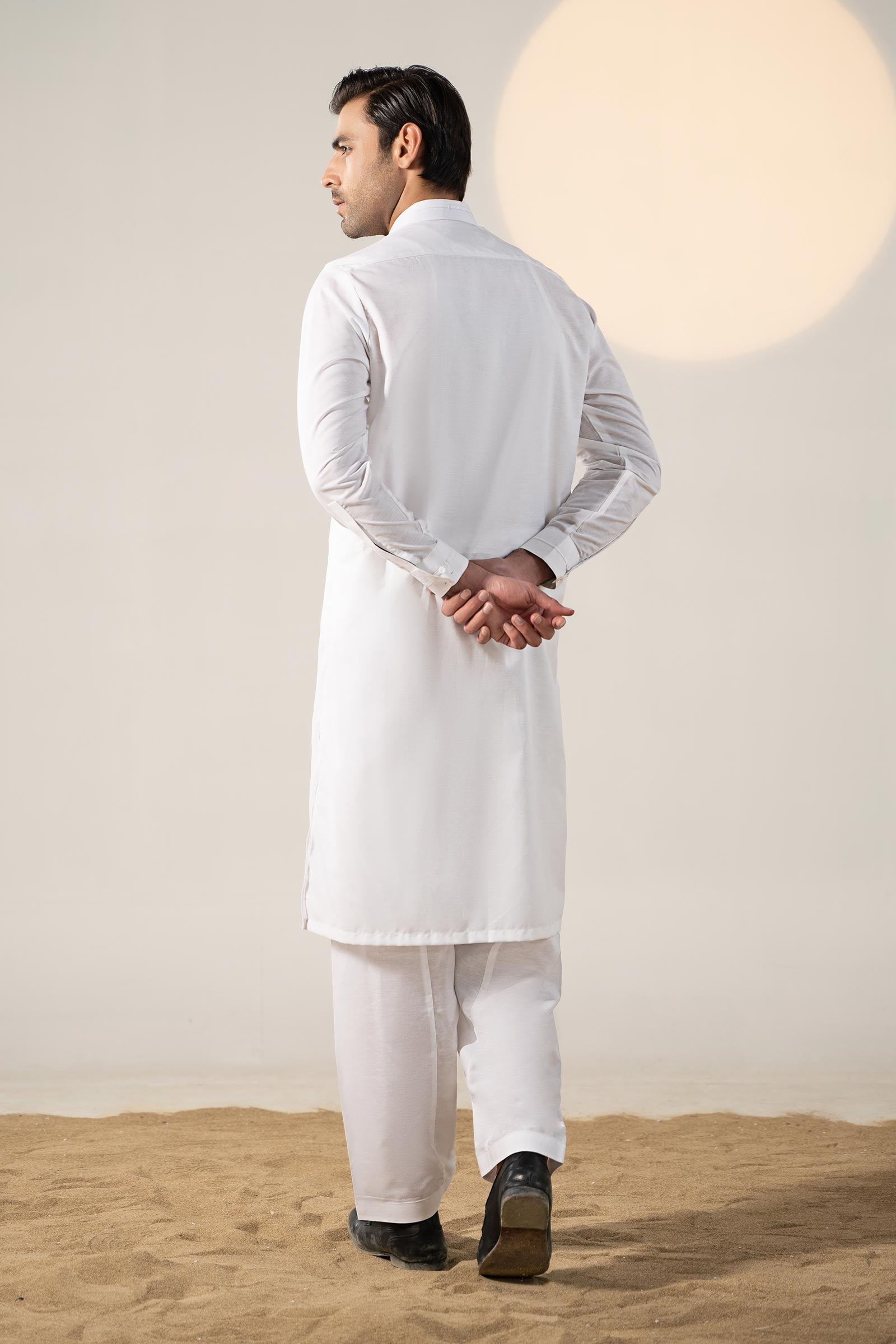 Dyed Cotton Silk Suit