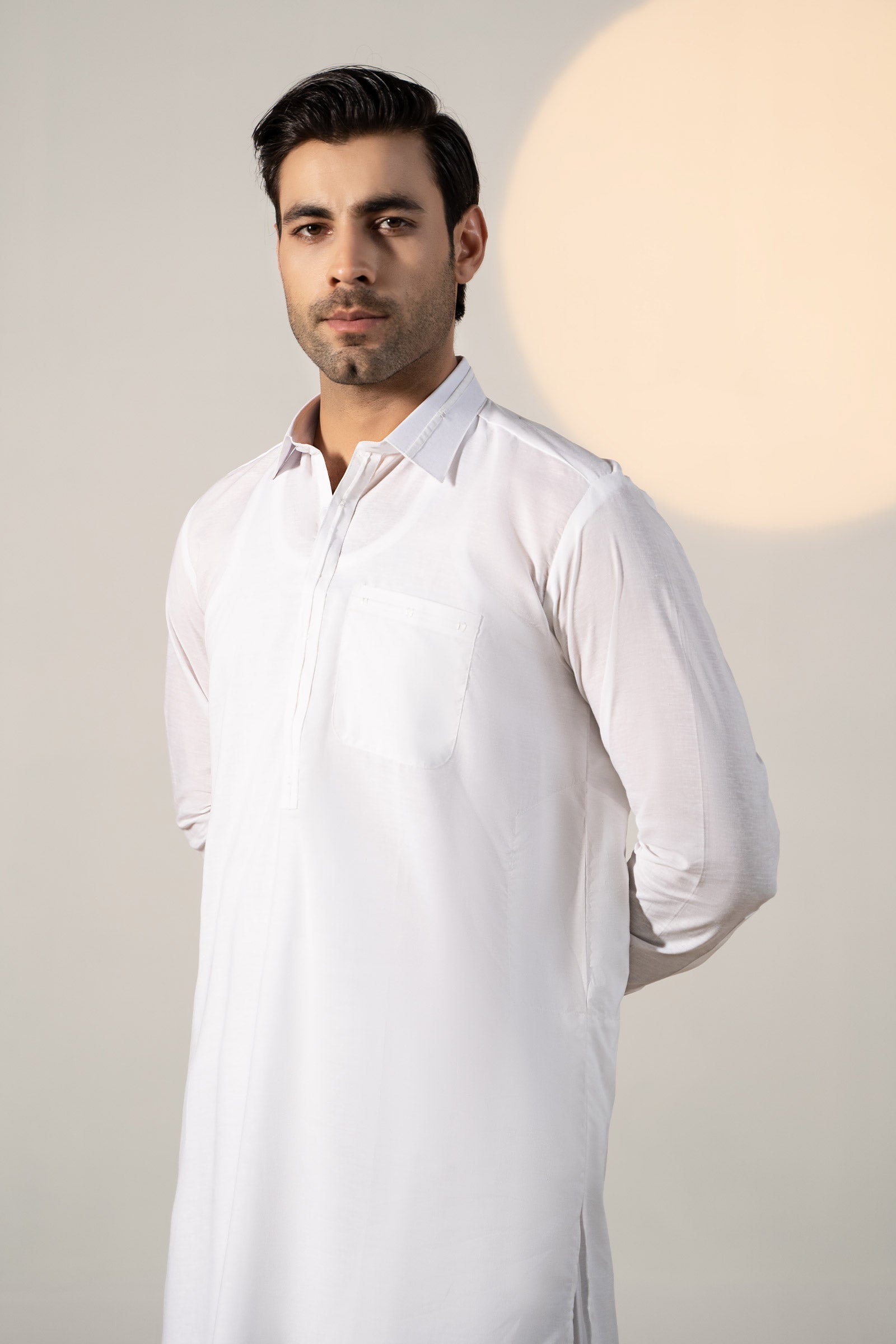 Dyed Cotton Silk Suit