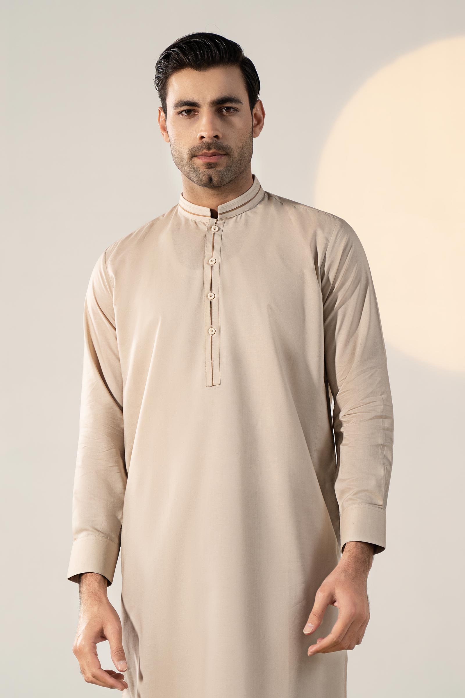 Dyed Cotton Silk Suit