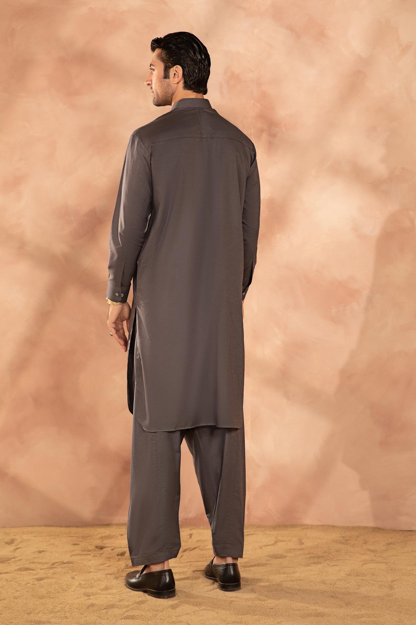 Dyed Cotton Silk Suit