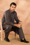 Dyed Cotton Silk Suit