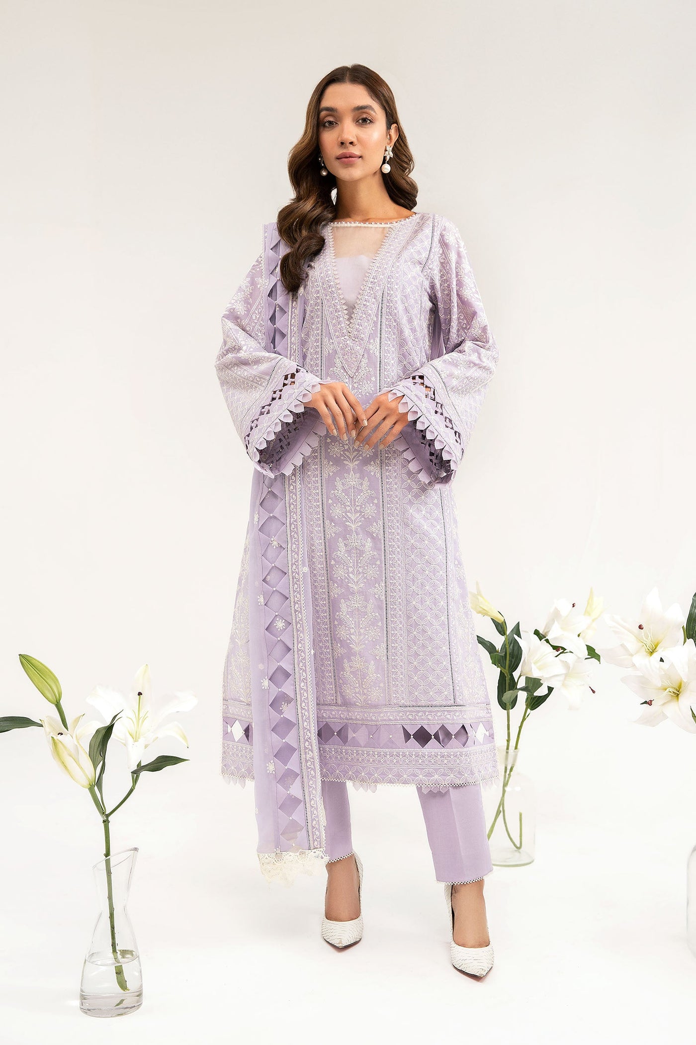 M.Luxe Fabrics Shirt Lilac LF-411-S