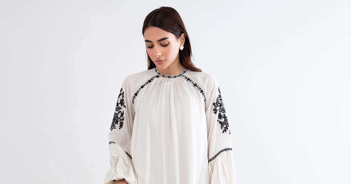 Dyed Arabic Lawn Shirt