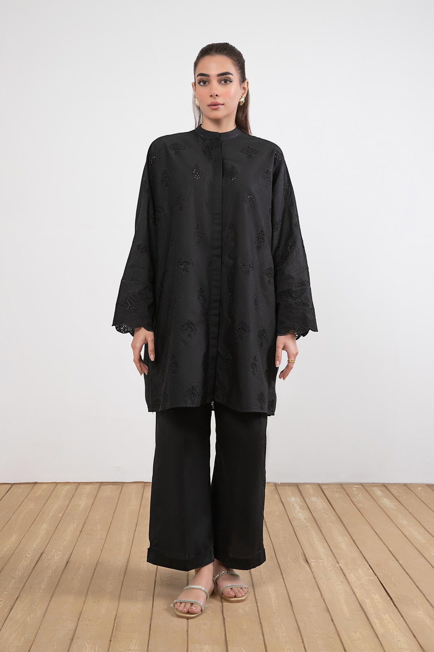 Embroidered Cambric Co-Ord Set