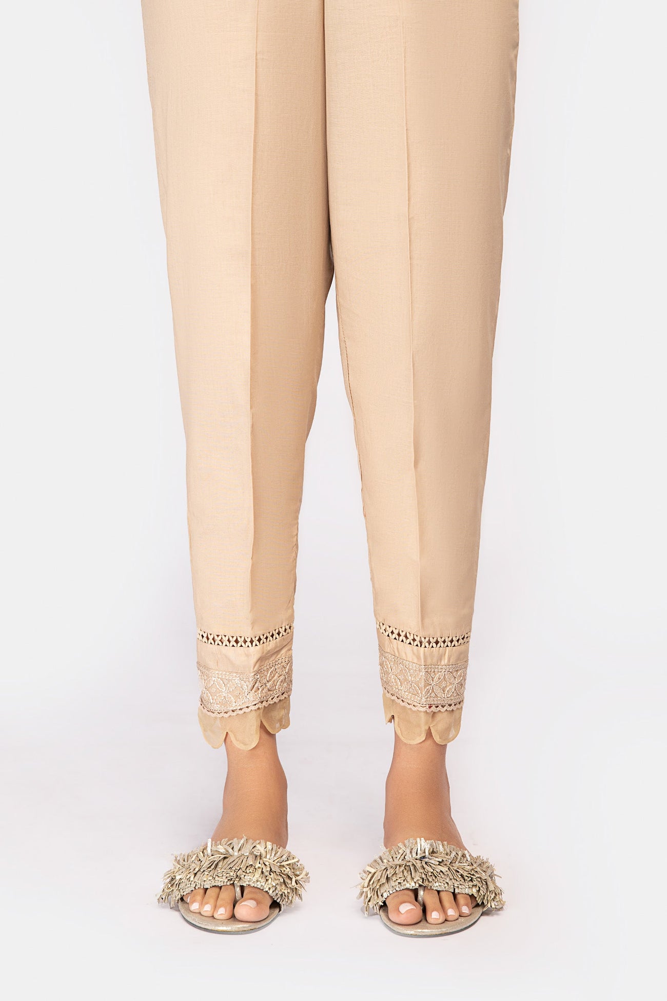 Embroidered Cambric Trouser