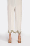 Embroidered Raw Silk Trouser | MB-EF23-145