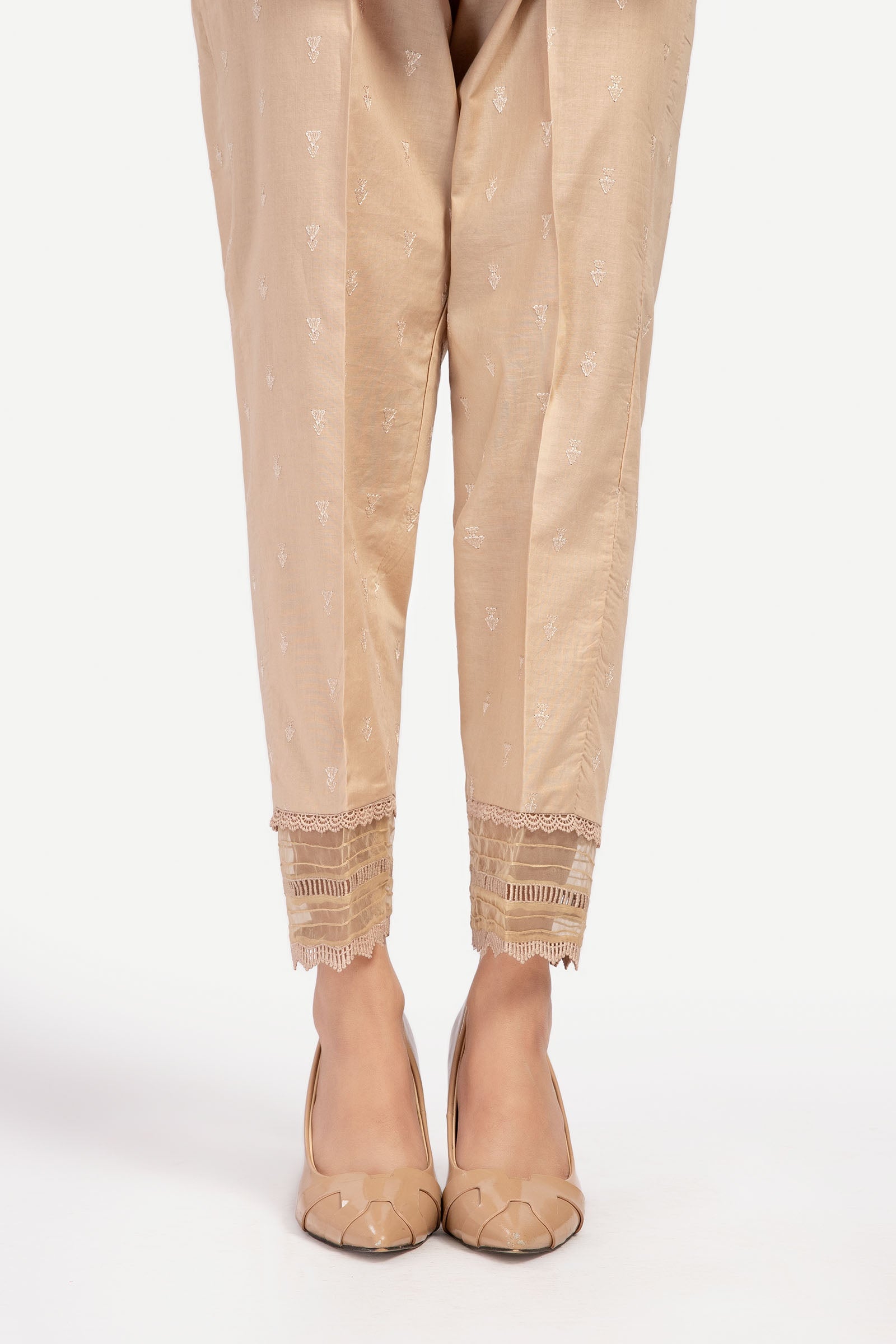 Embroidered Cambric Trouser