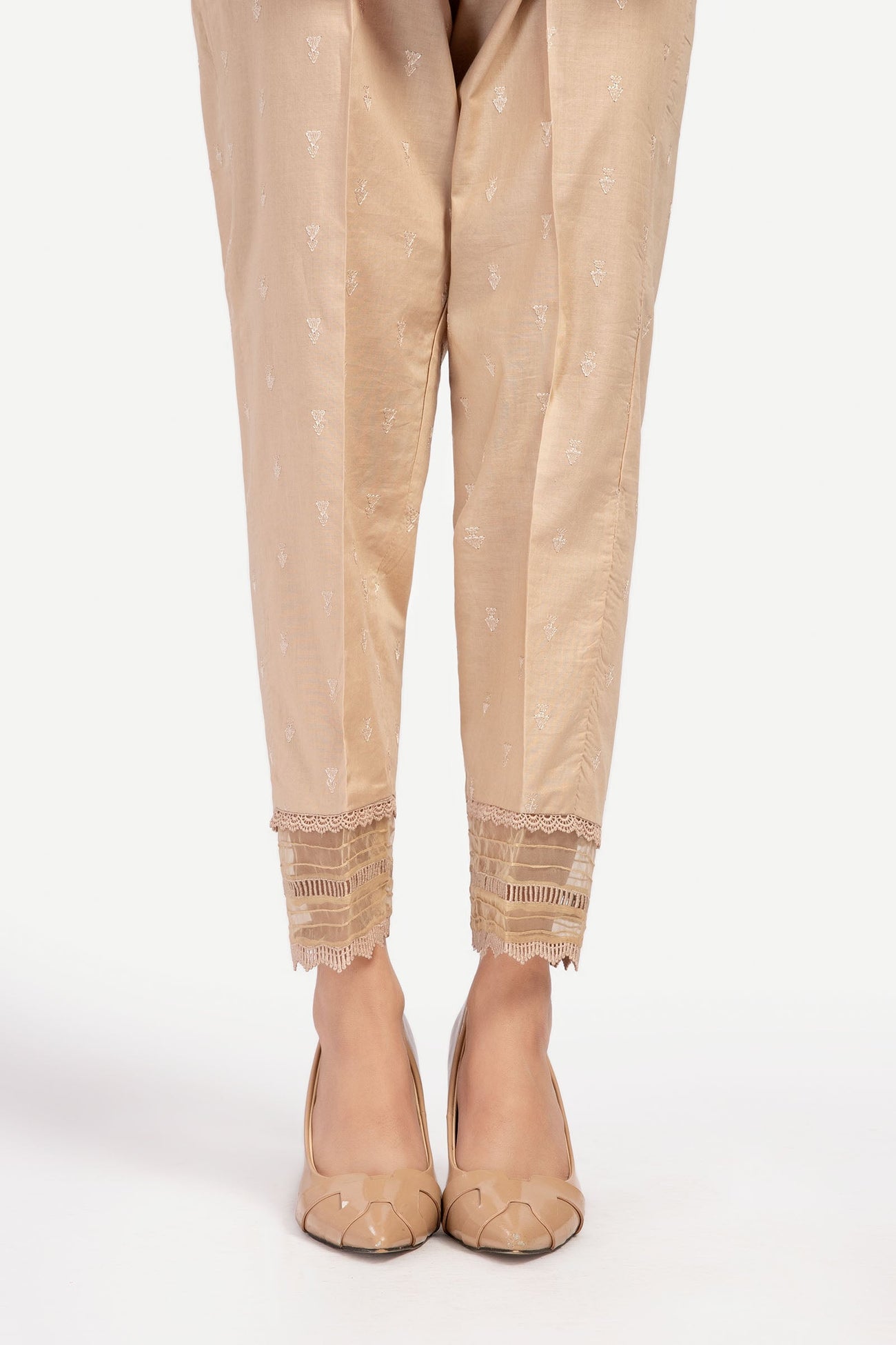 Embroidered Cambric Trouser