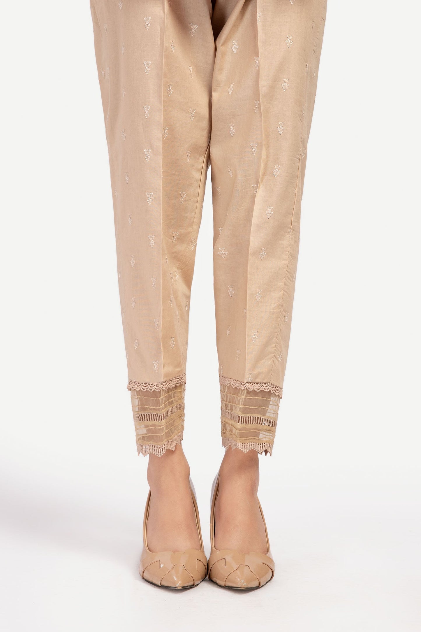 Embroidered Cambric Trouser
