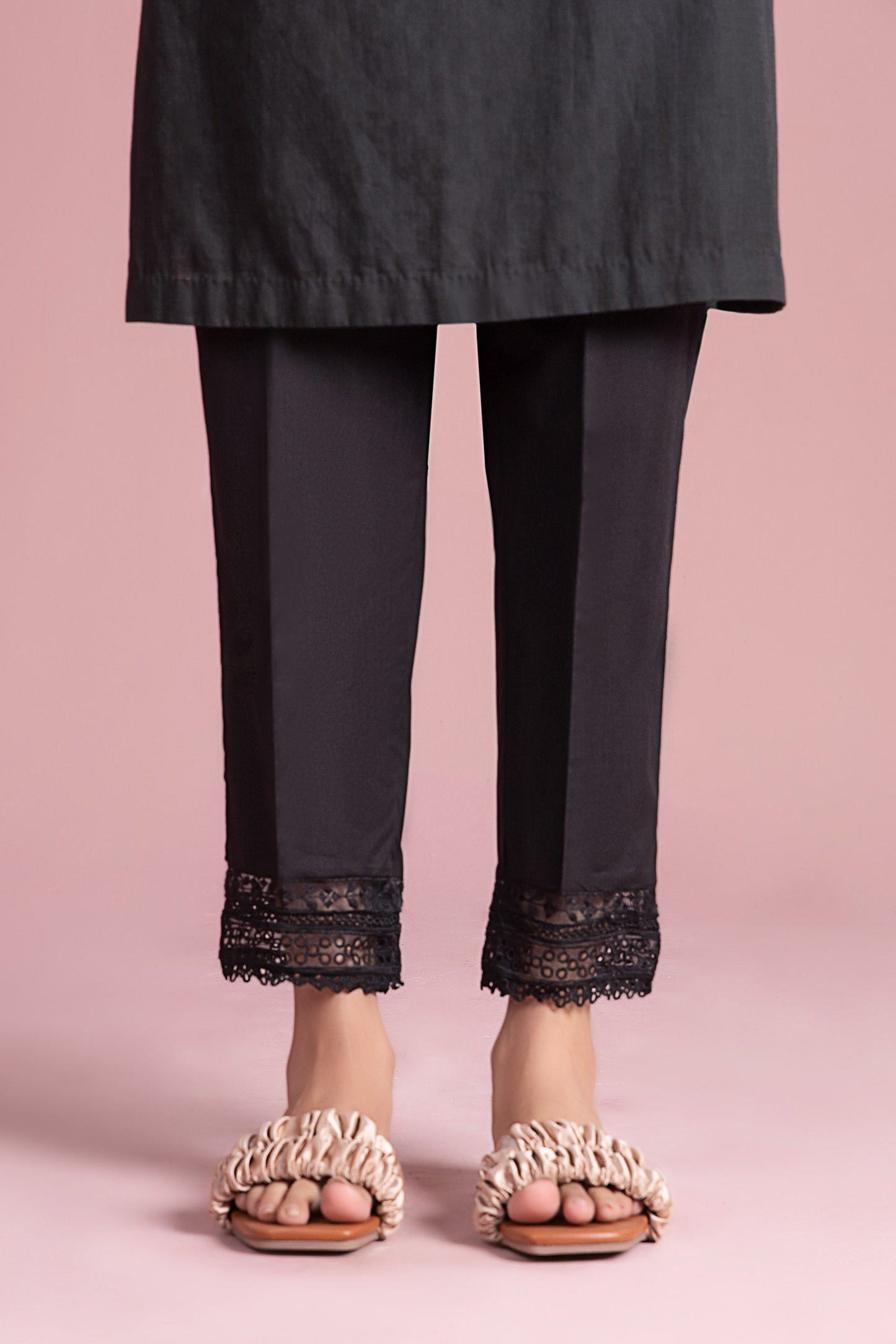 Cambric Straight Trousers