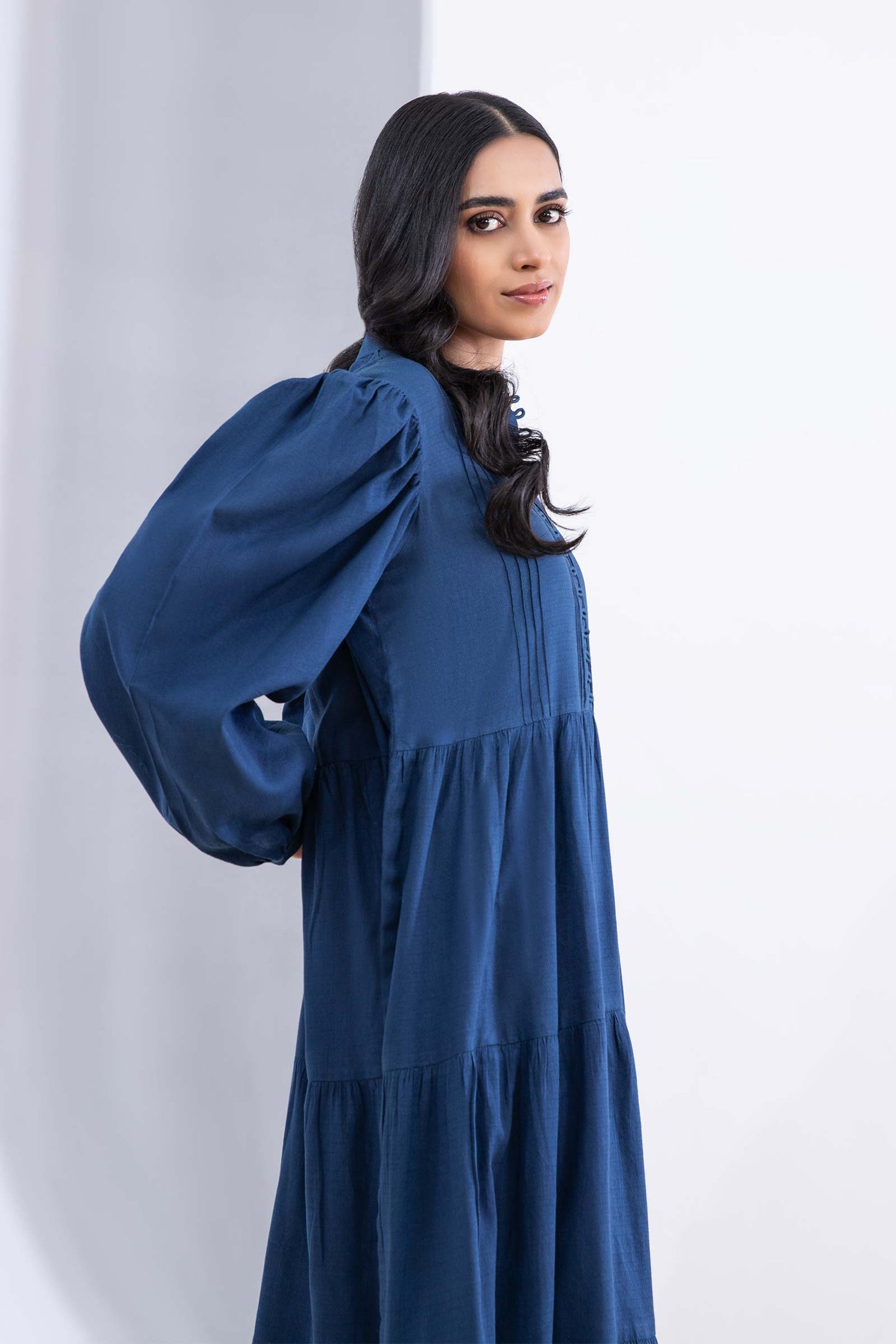 Dyed Dobby Lawn Dress