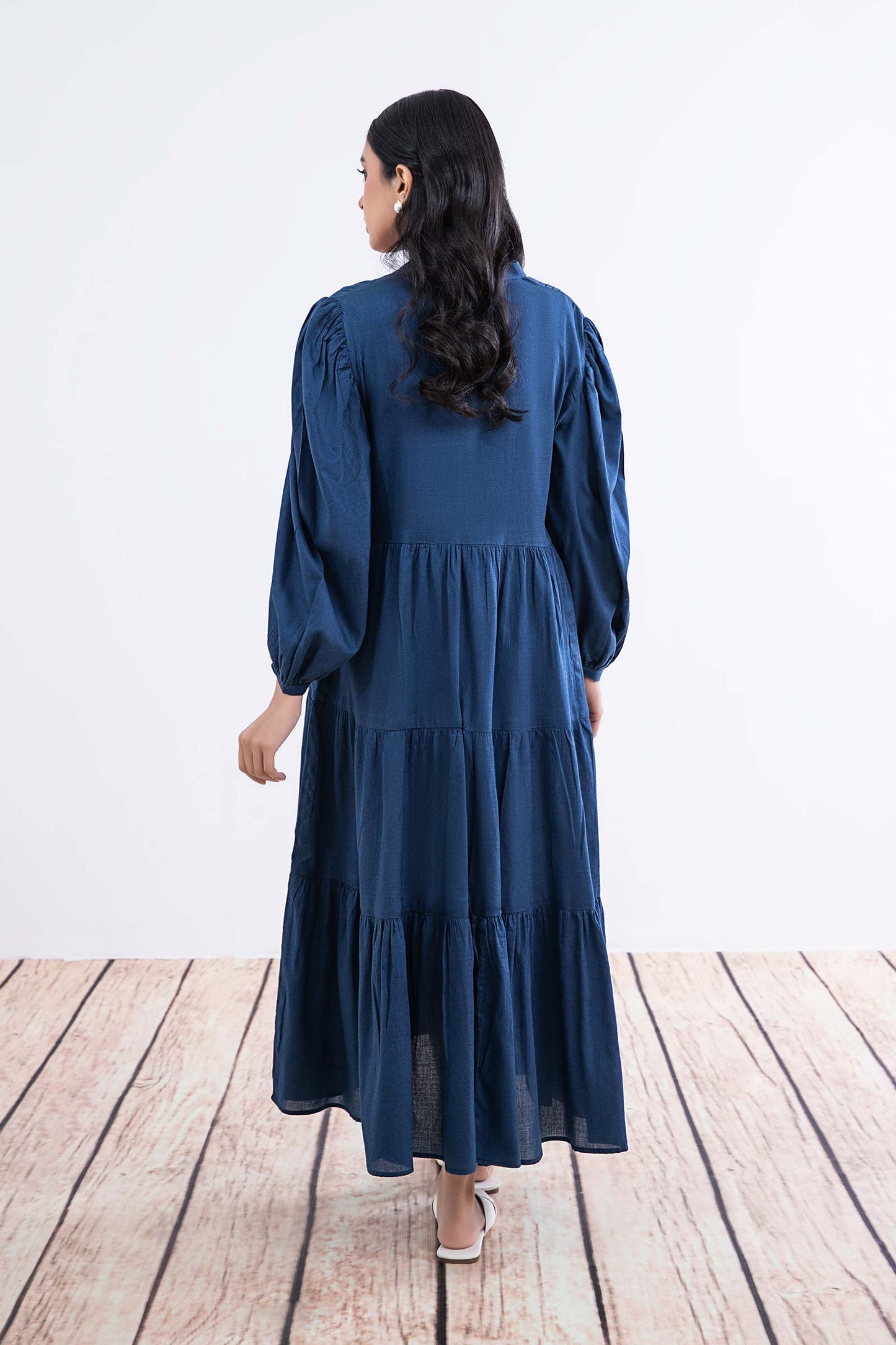 Dyed Dobby Lawn Dress