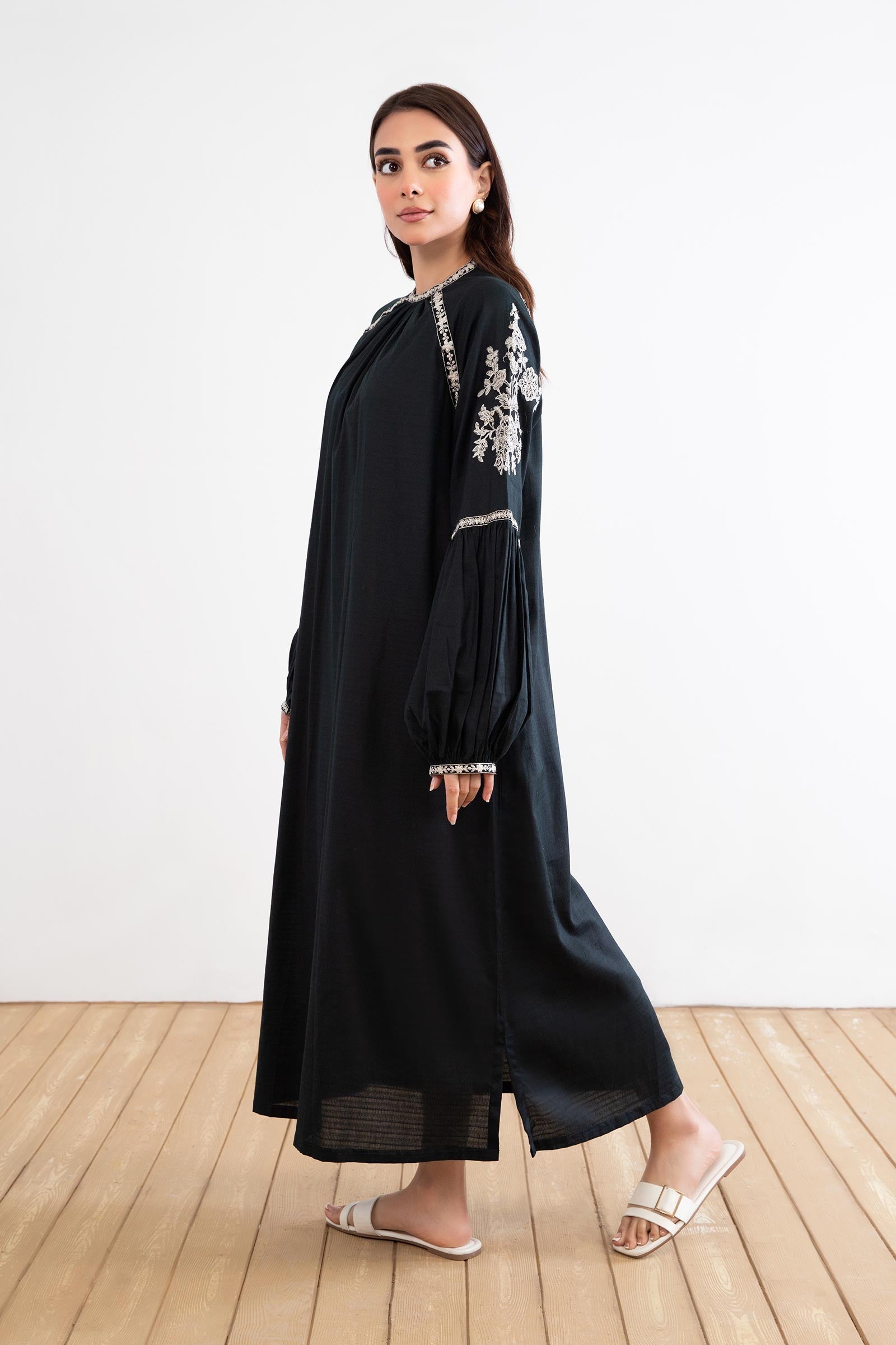 Embroidered Arabic Lawn Shirt