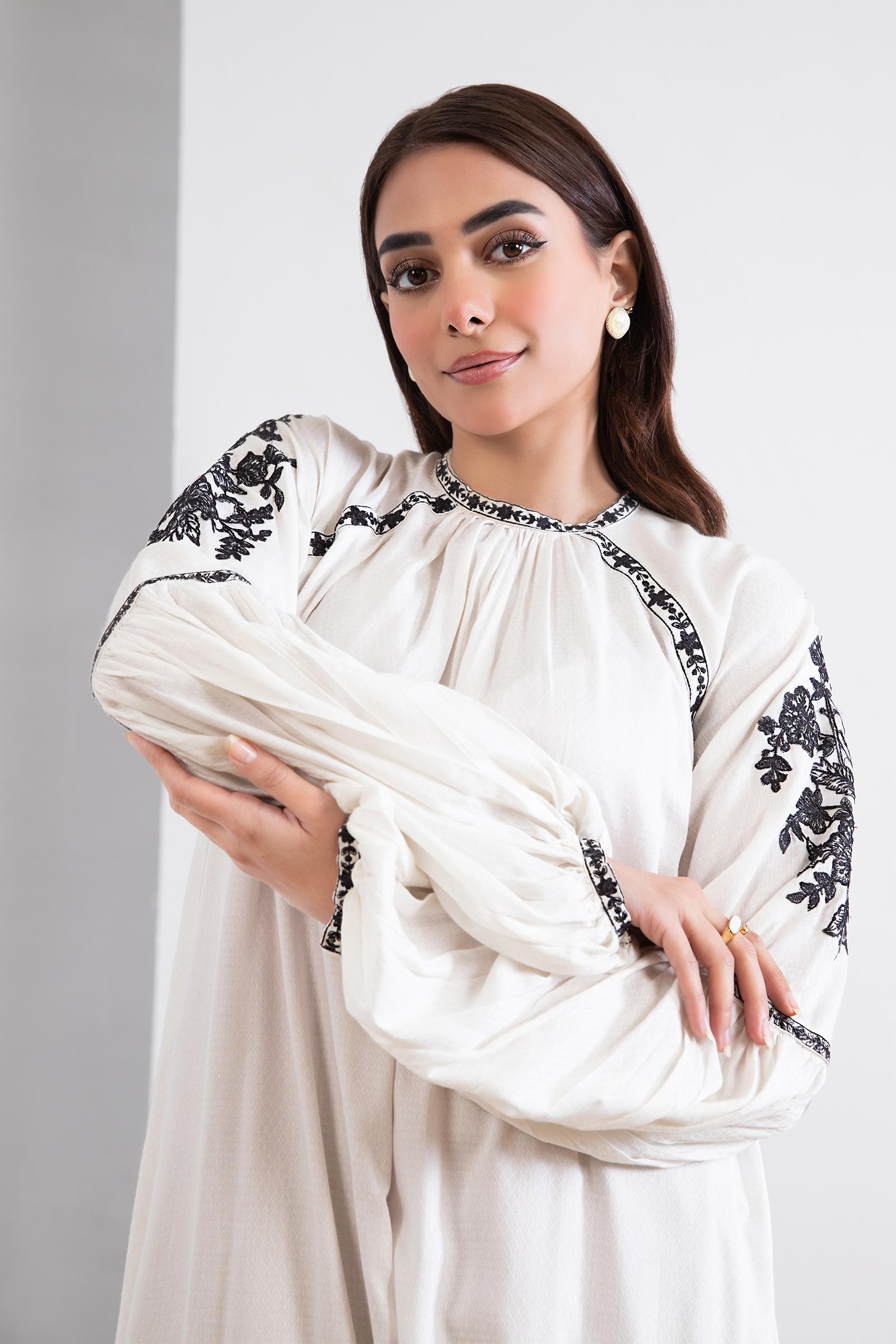 Dyed Arabic Lawn Shirt