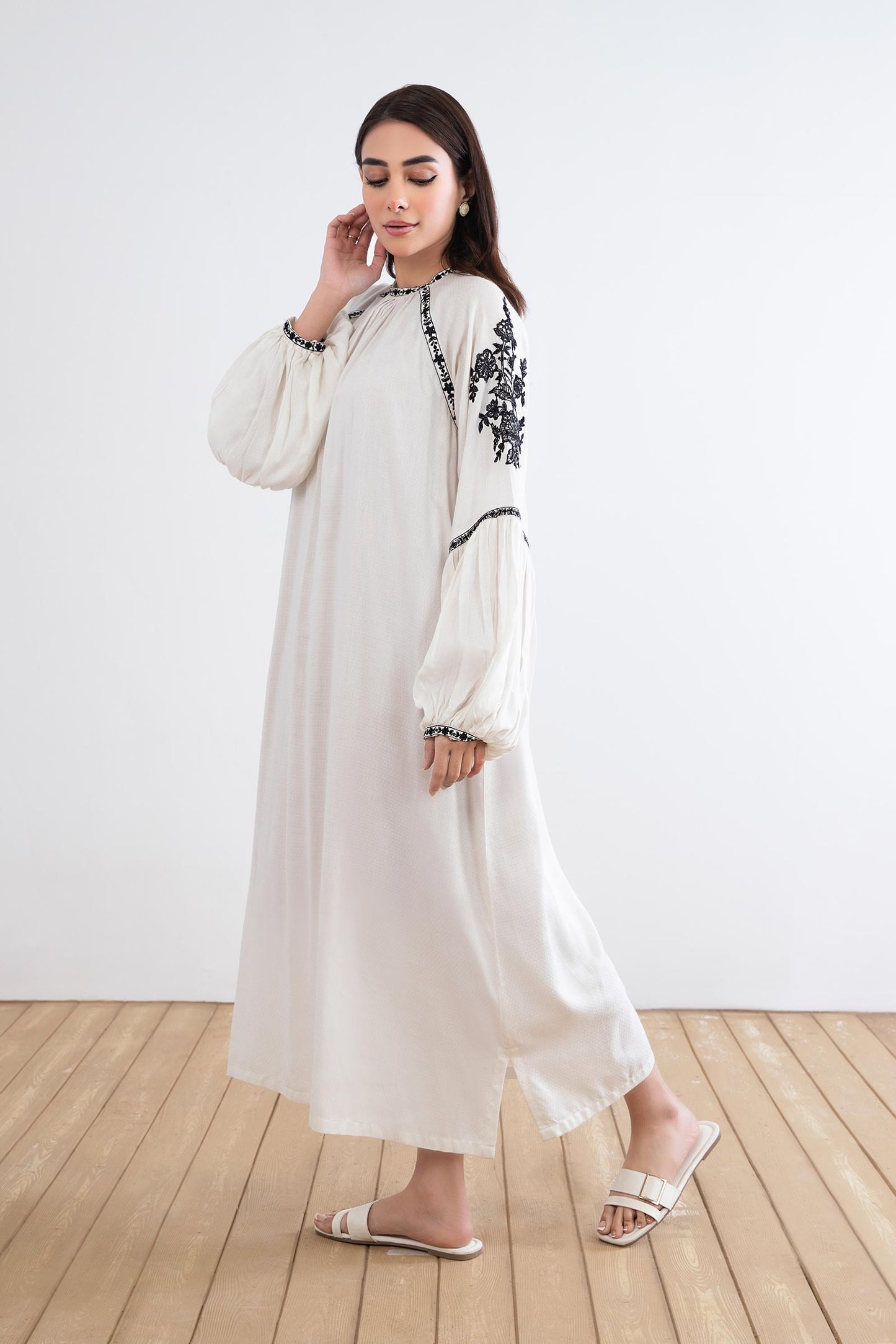 Dyed Arabic Lawn Shirt