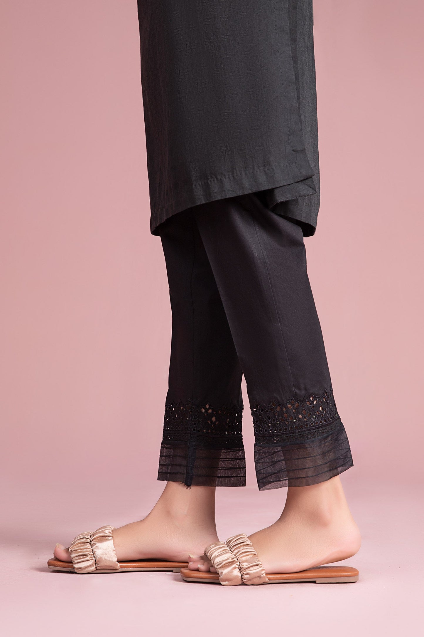Cambric Straight Trousers