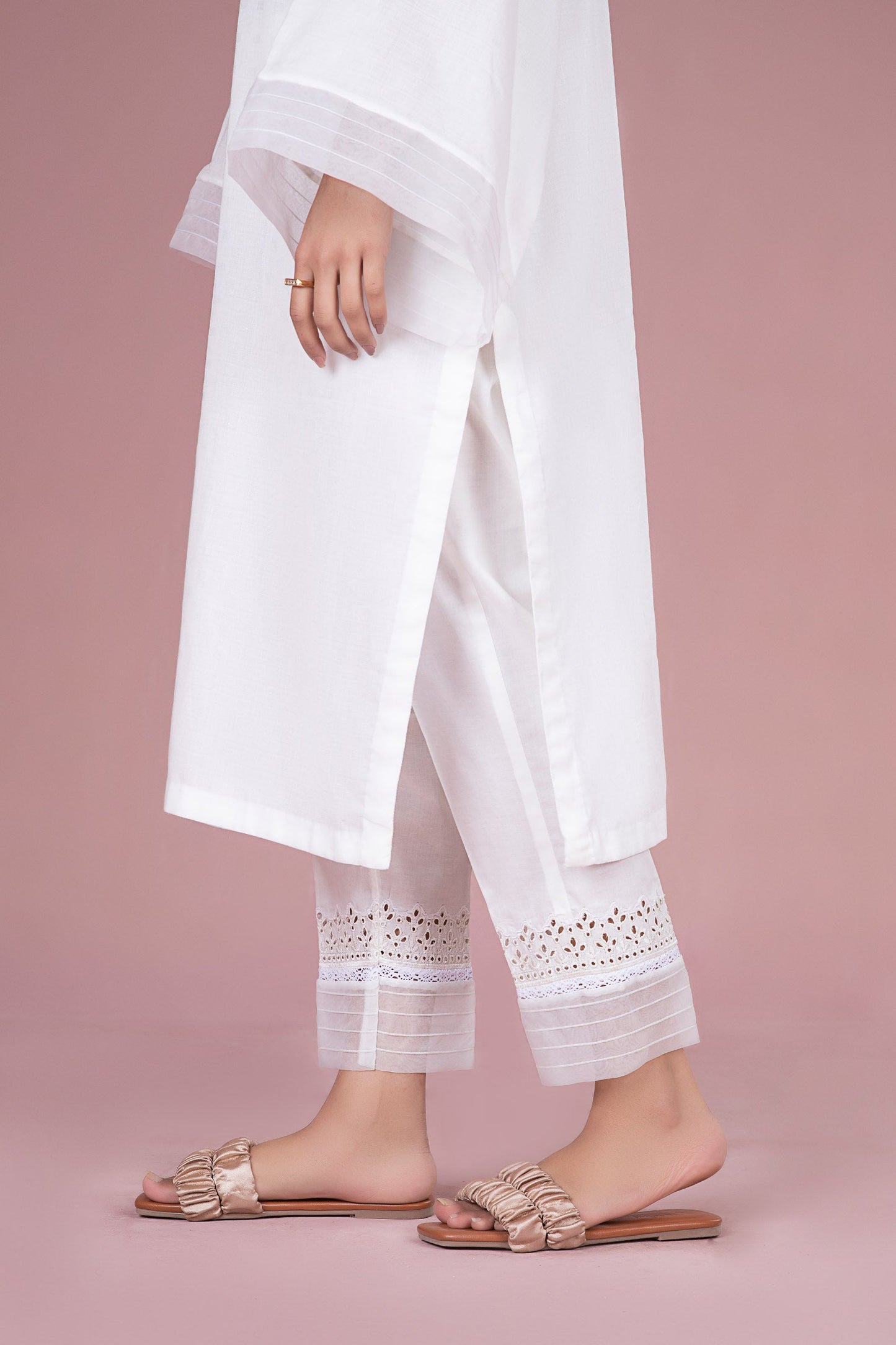Cambric Straight Trousers