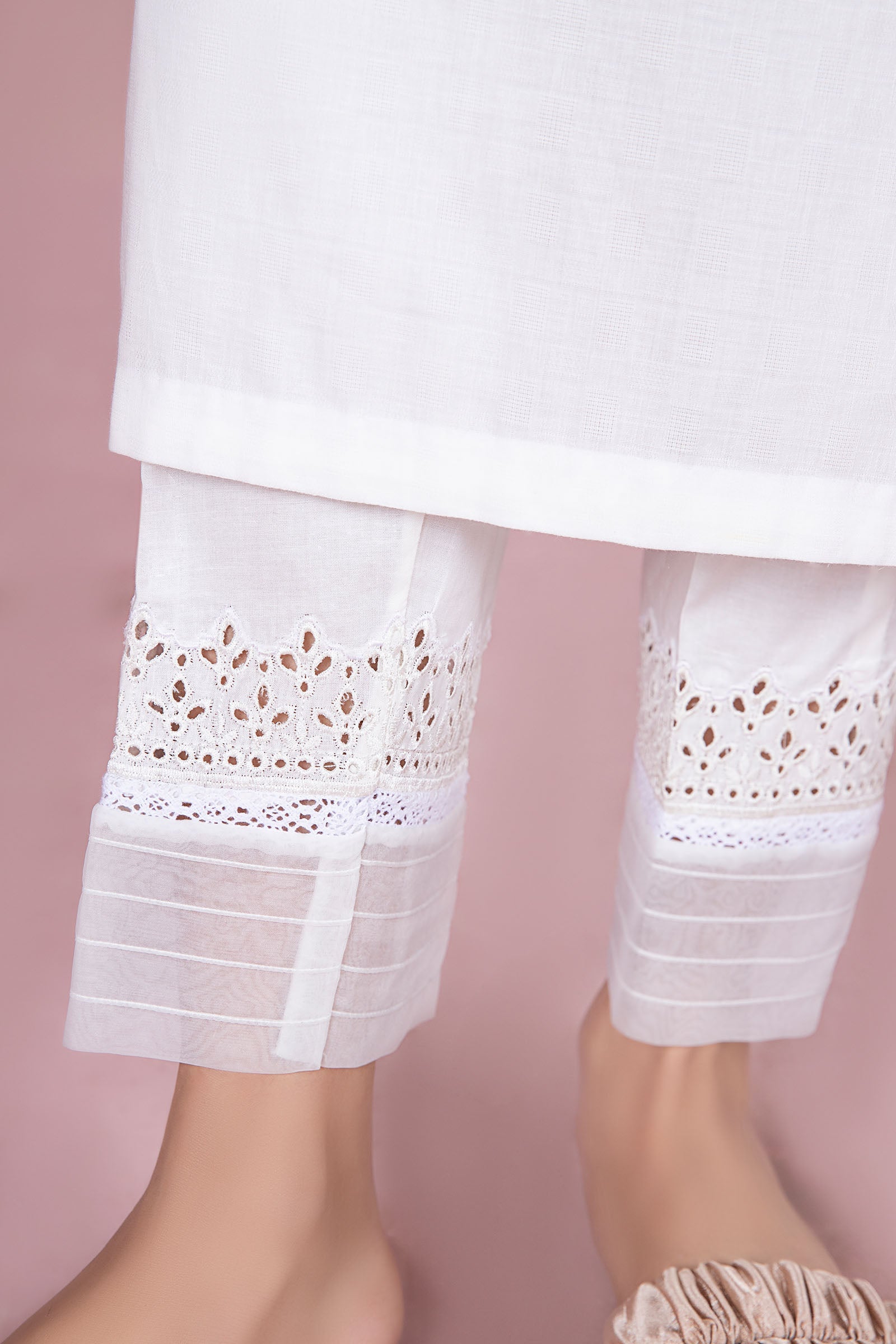 Cambric Straight Trousers