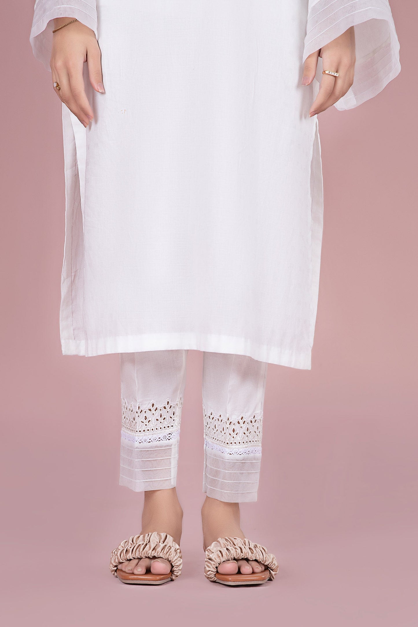 Cambric Straight Trousers