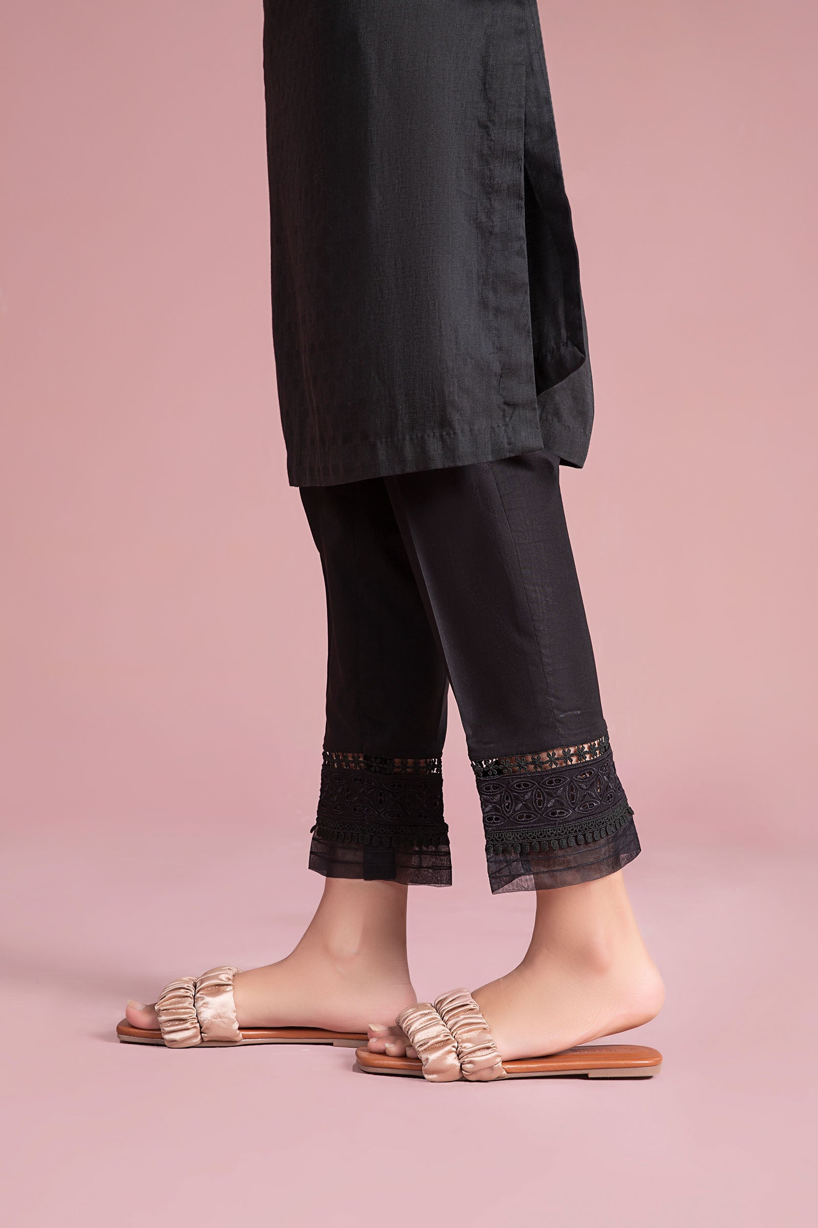 Cambric Straight Trousers