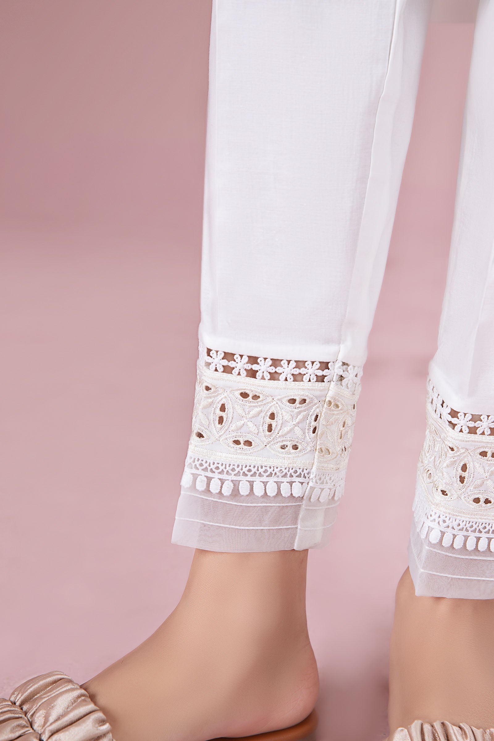 Cambric Straight Trousers