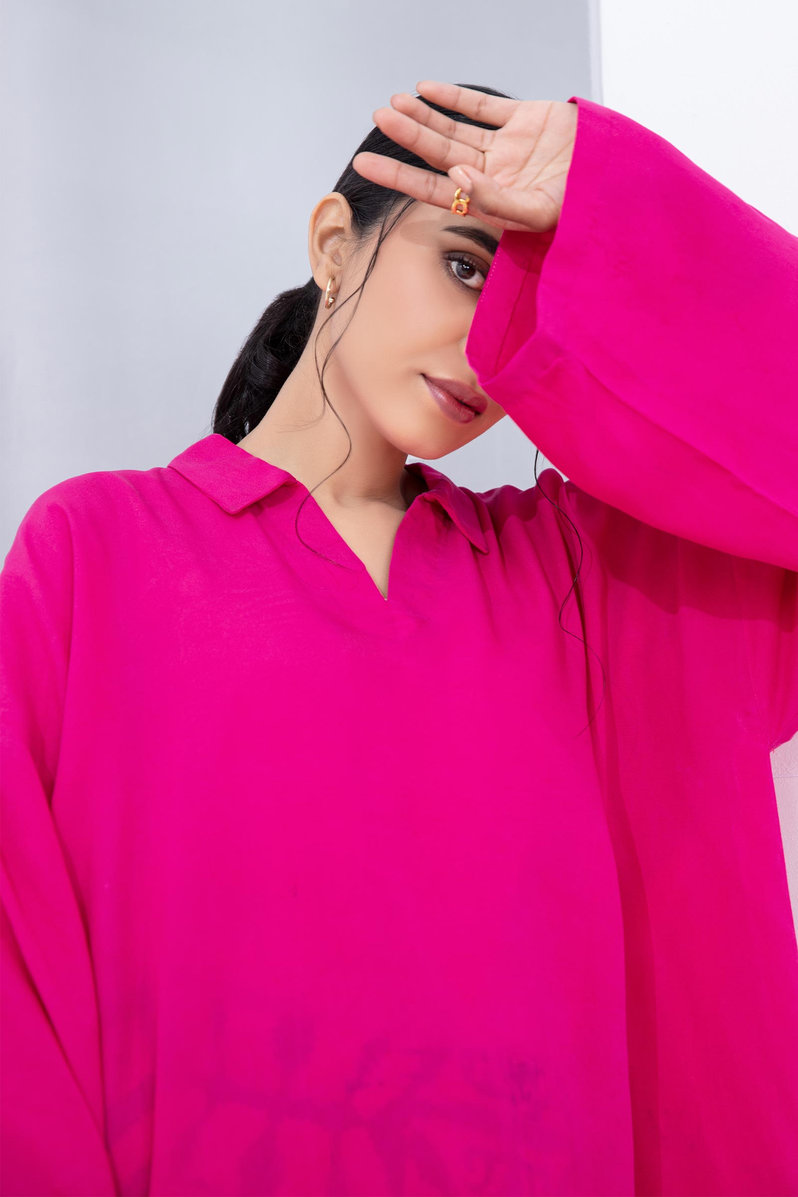 2 Piece Dyed Arabic Lawn Suit