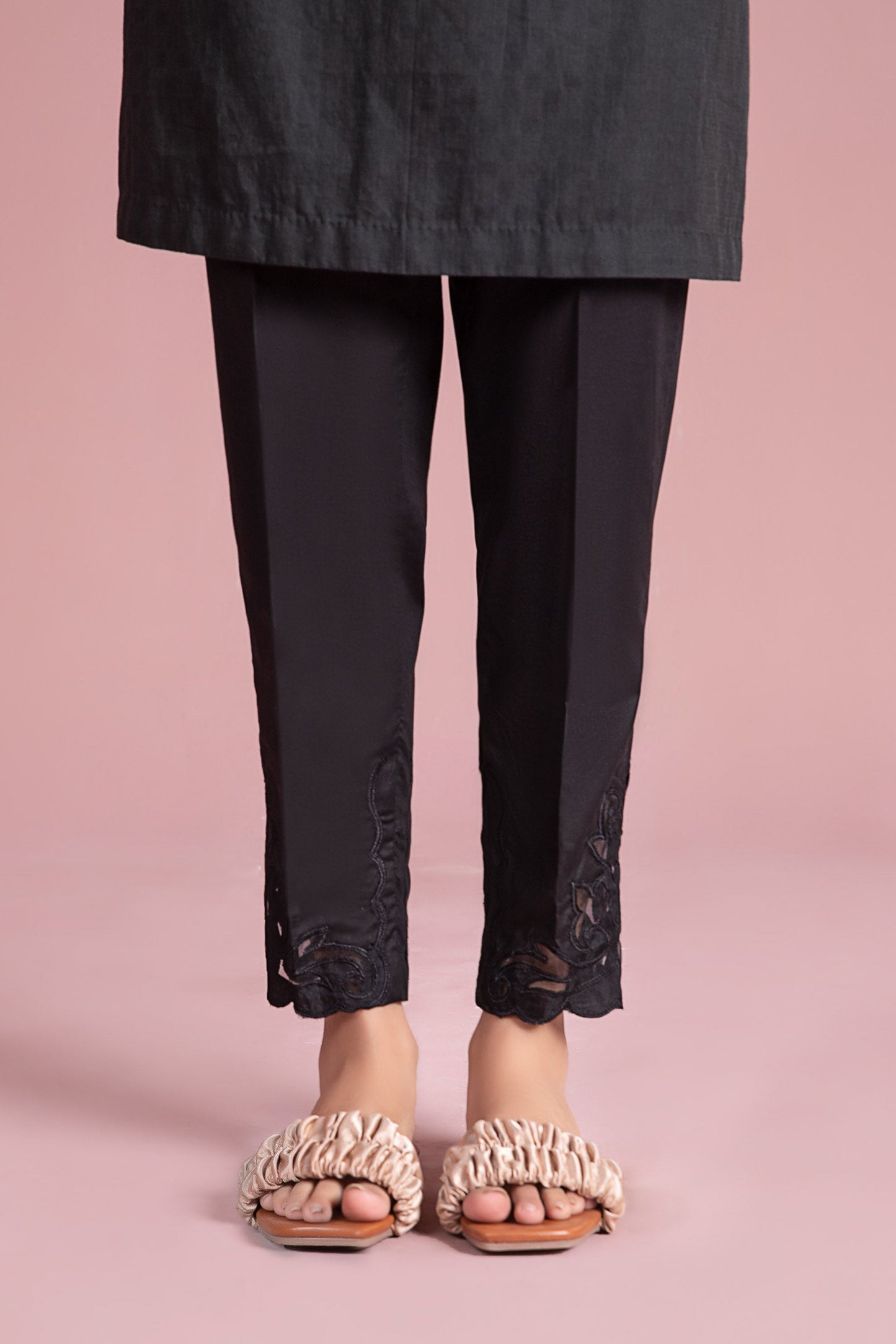 Cambric Straight Trousers