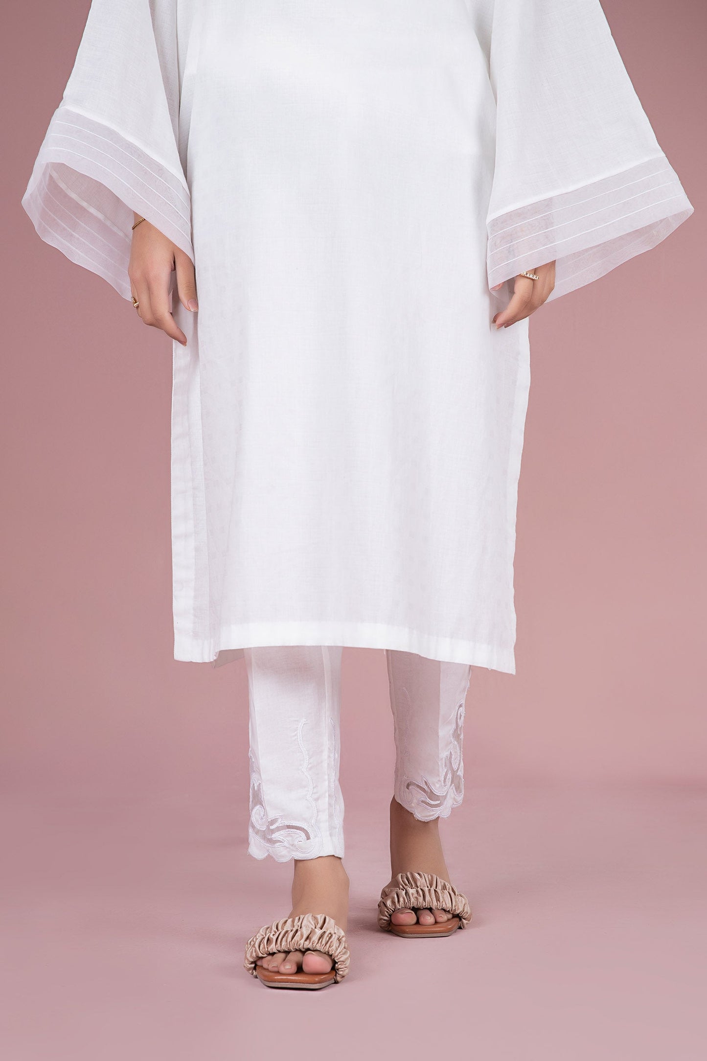 Embroidered Cambric Trouser