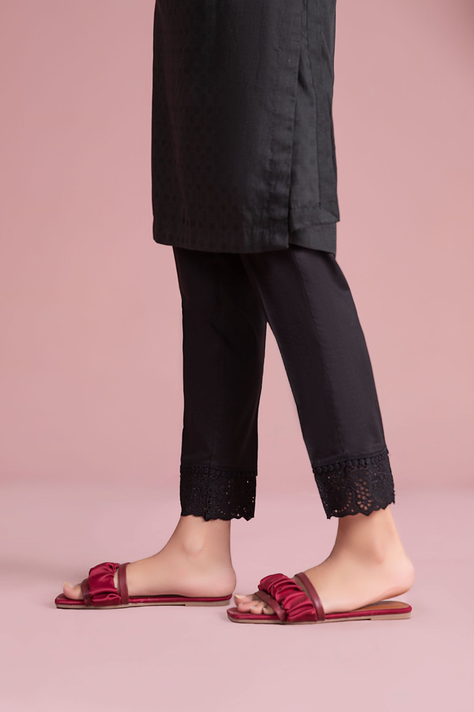 Cambric Straight Trousers