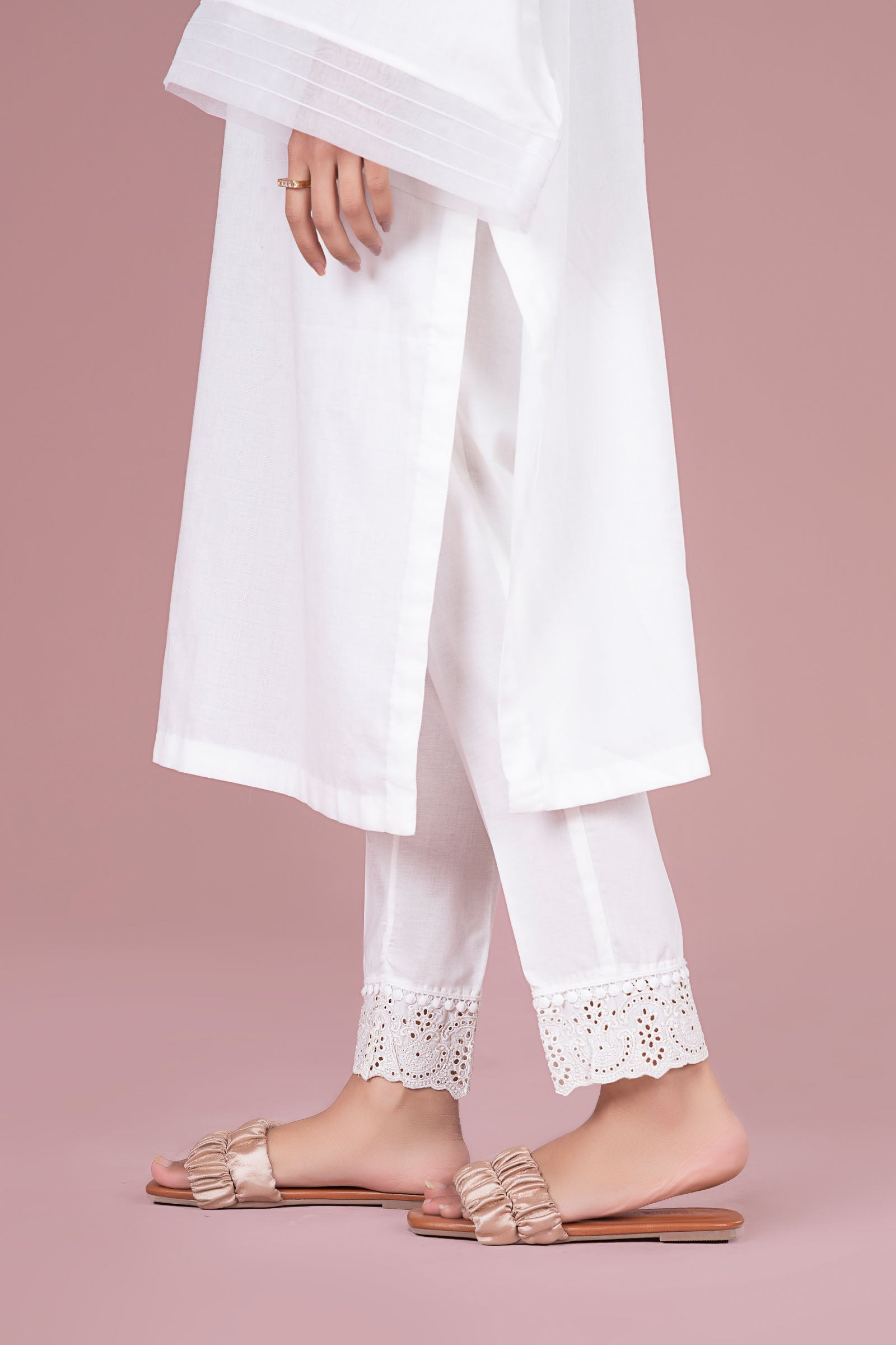 Cambric Straight Trousers