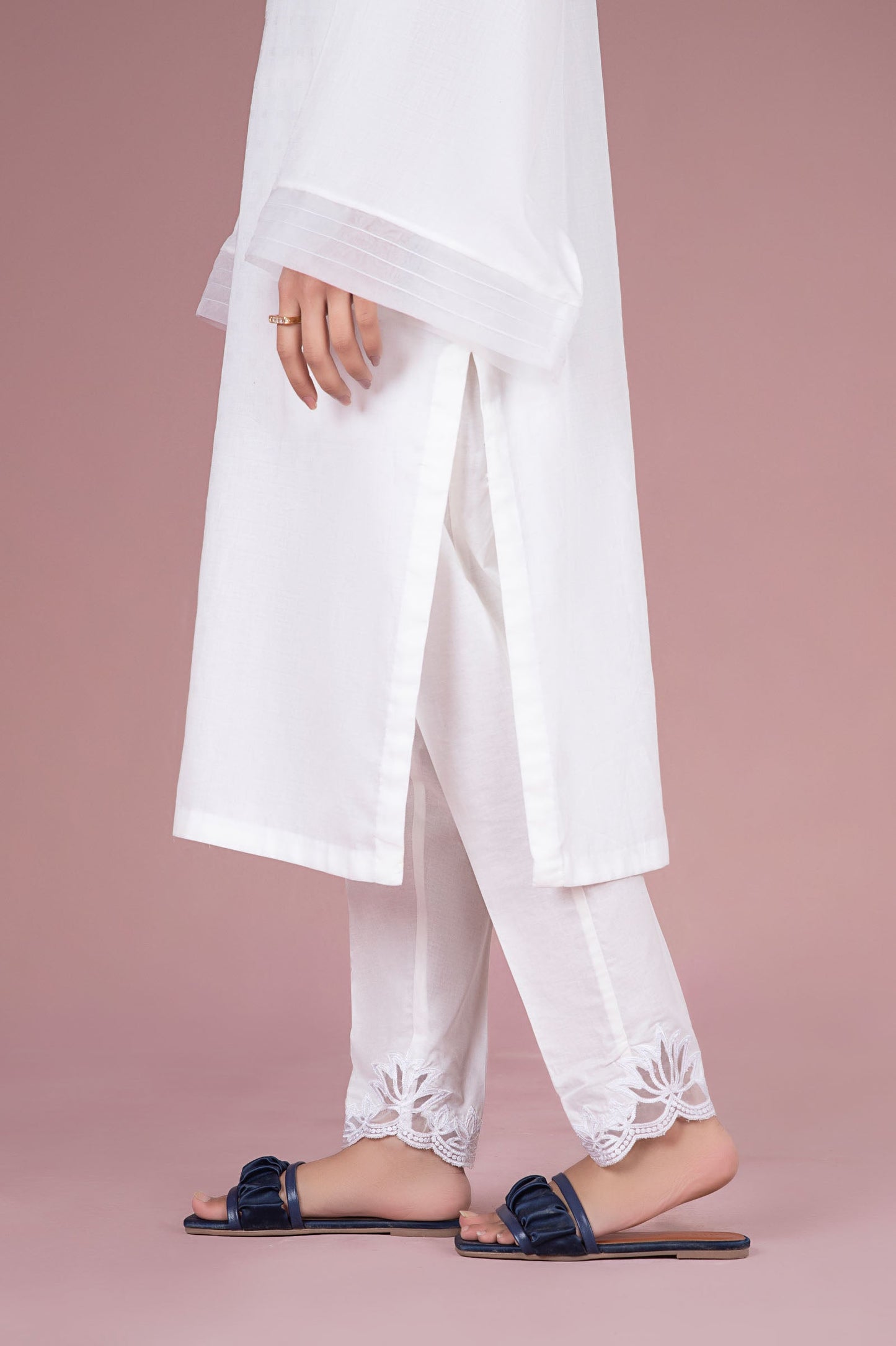 Cambric Straight Trousers