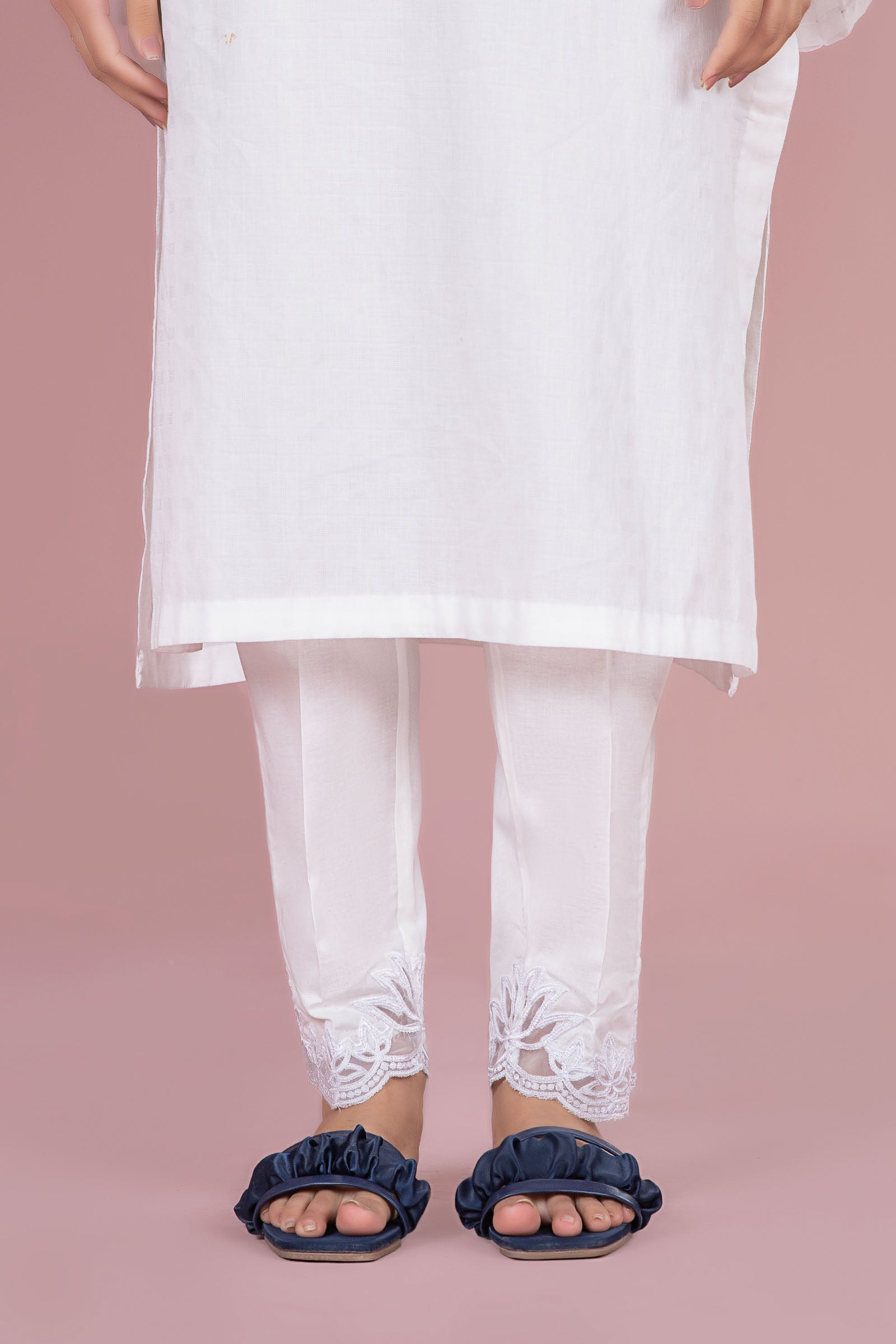 Cambric Straight Trousers