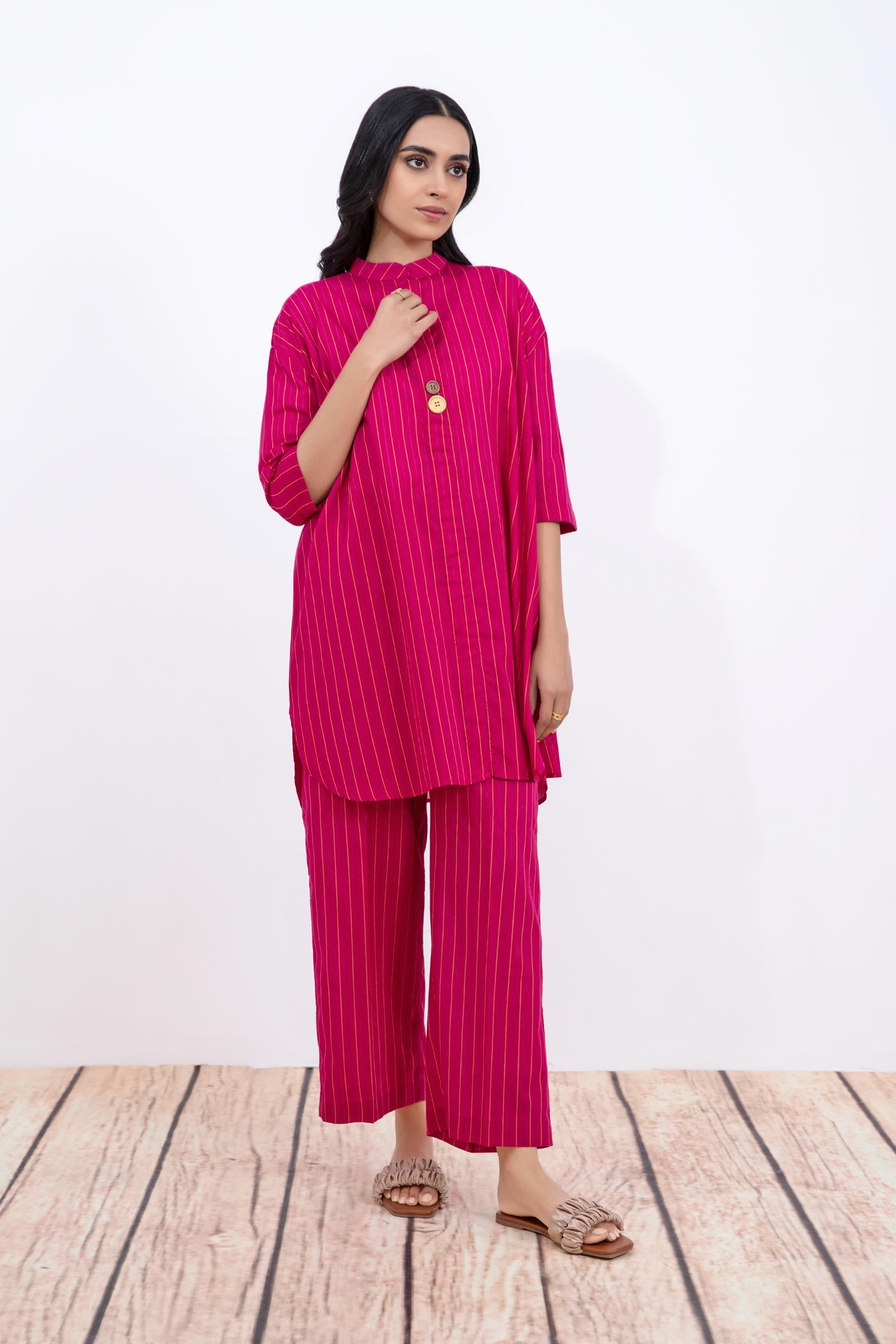 Dyed Arabic Lawn Co-Ord Set