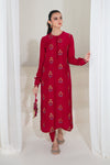 2 Pc Embroidered Raw Silk Suit | MB-F23-405