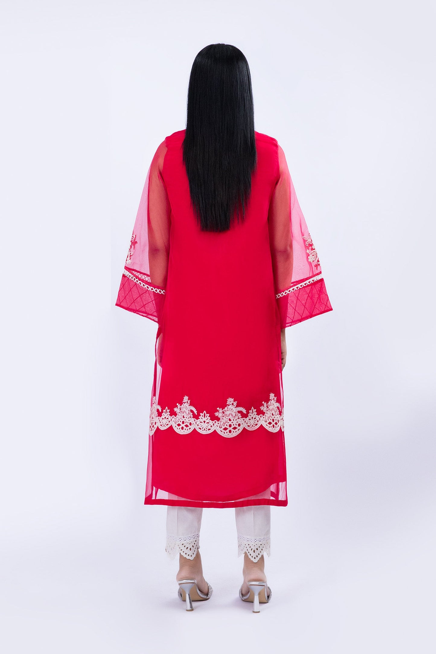 Embroidered Organza Shirt