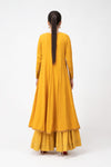 Embroidered Raw Silk Pishwas | MB-F23-408