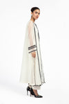 2 Pc Embroidered Raw Silk Suit | MB-F23-411