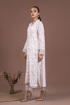 2 Pc Embroidered Raw Silk Suit
