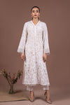 2 Pc Embroidered Raw Silk Suit