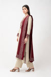 Shirt Beige & Maroon MB-W23-162