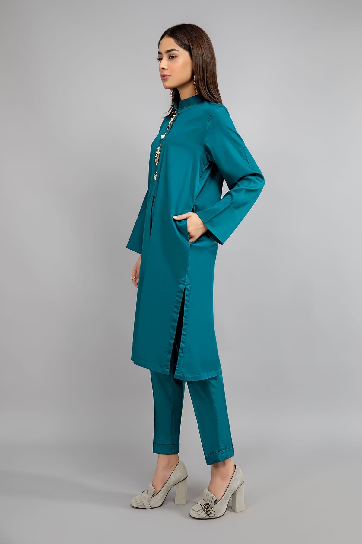 Suit Teal blue MG-W20-11