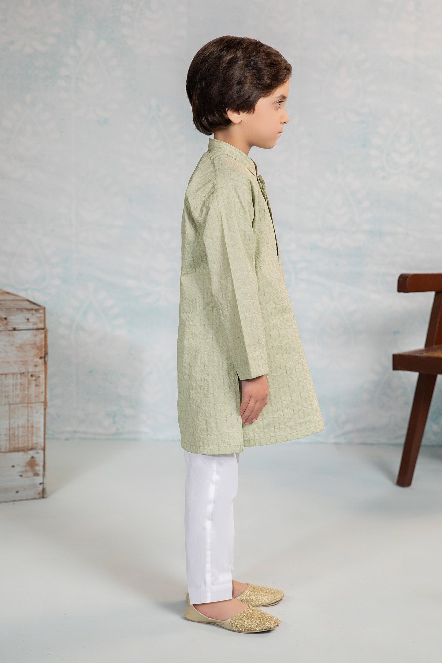 Embroidered Cotton Kurta