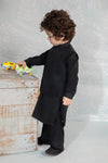 Embroidered Slub Cotton Suit