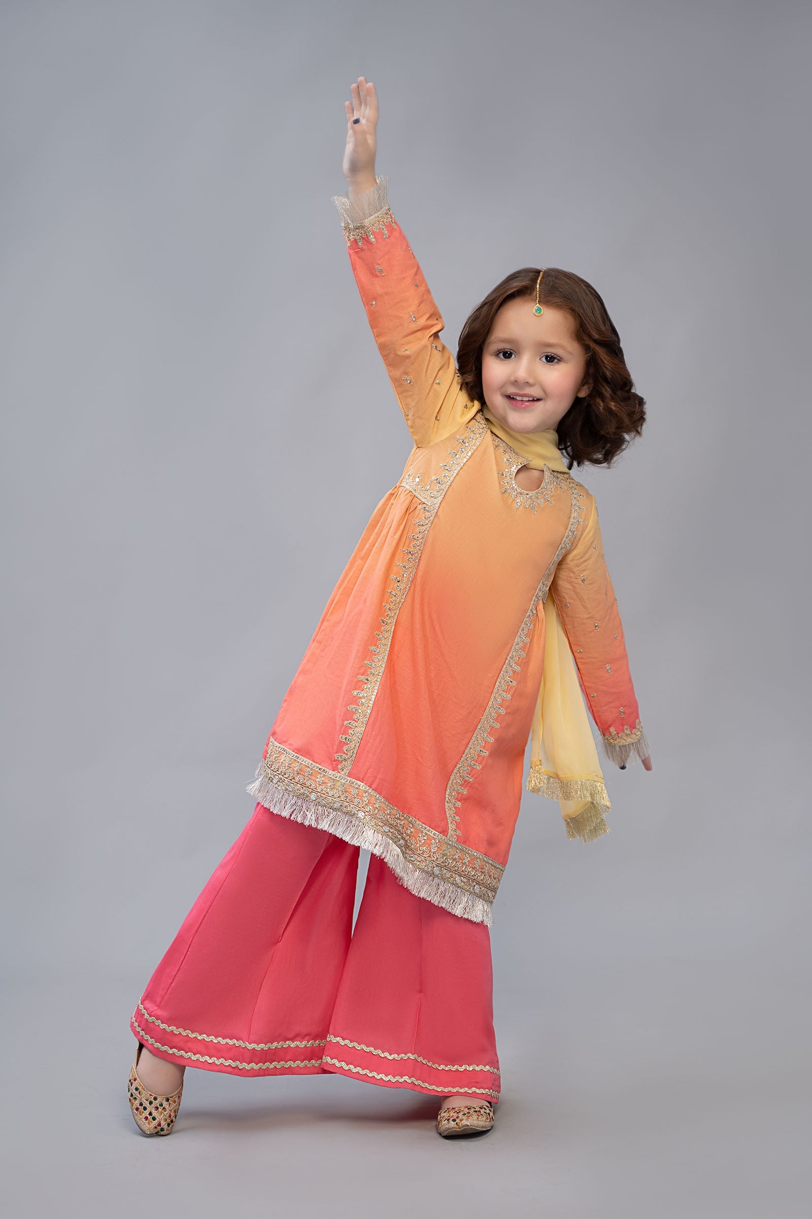 Suit Yellow Pink MKD-EF23-19