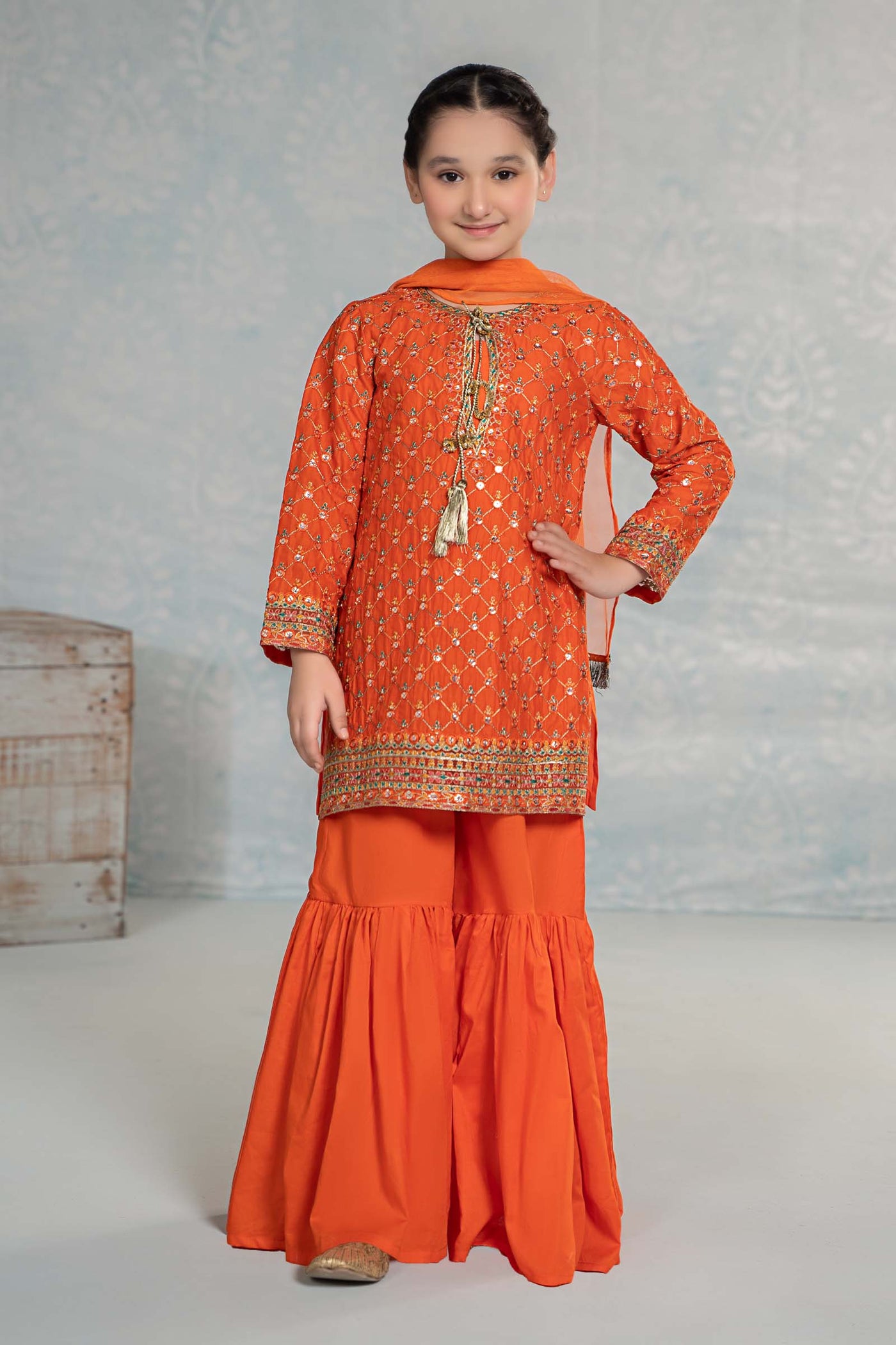 3 PIECE EMBROIDERED LAWN SUIT | MKD-EF24-09