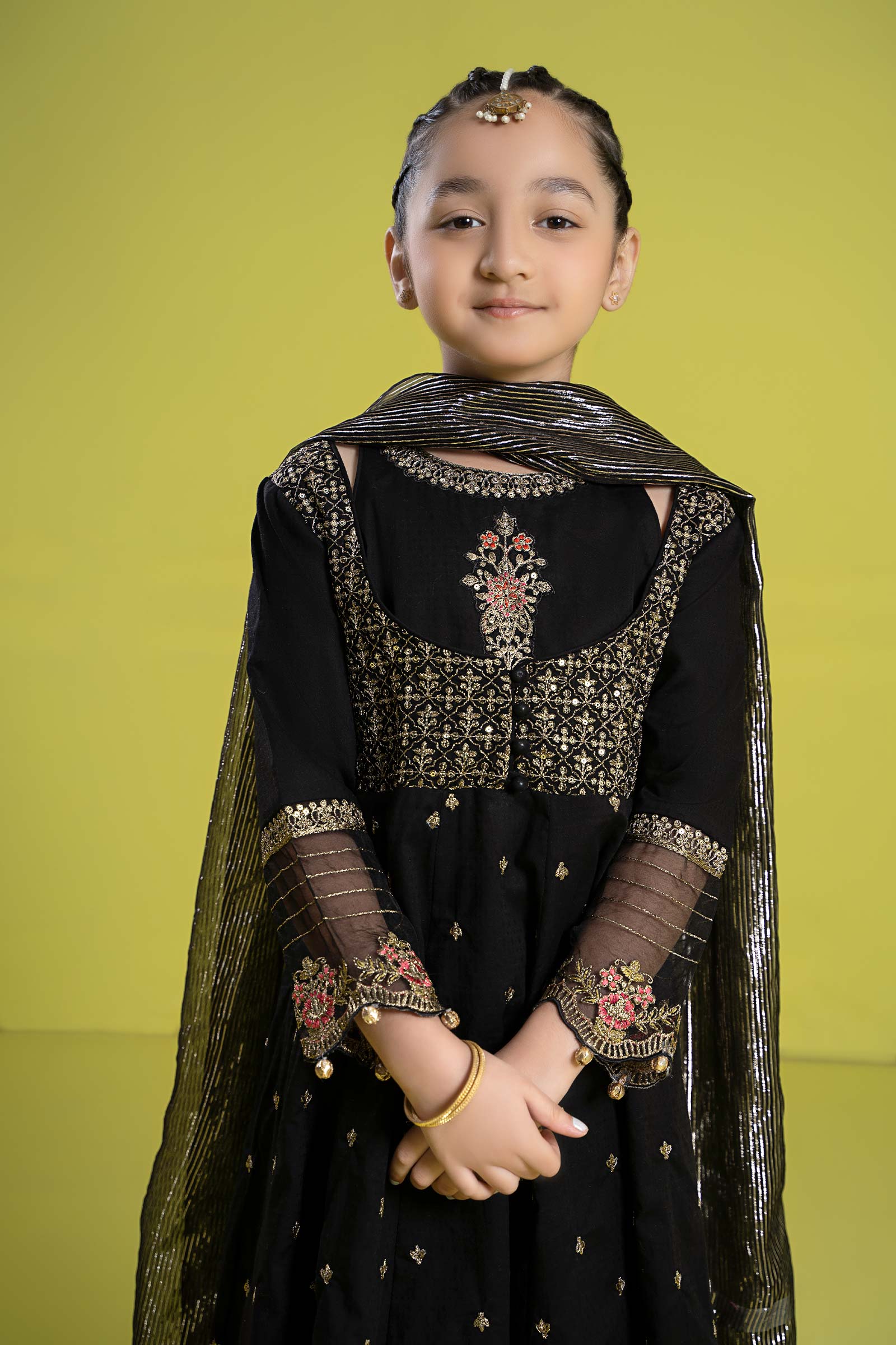 3 Piece Embroidered Dobby Suit