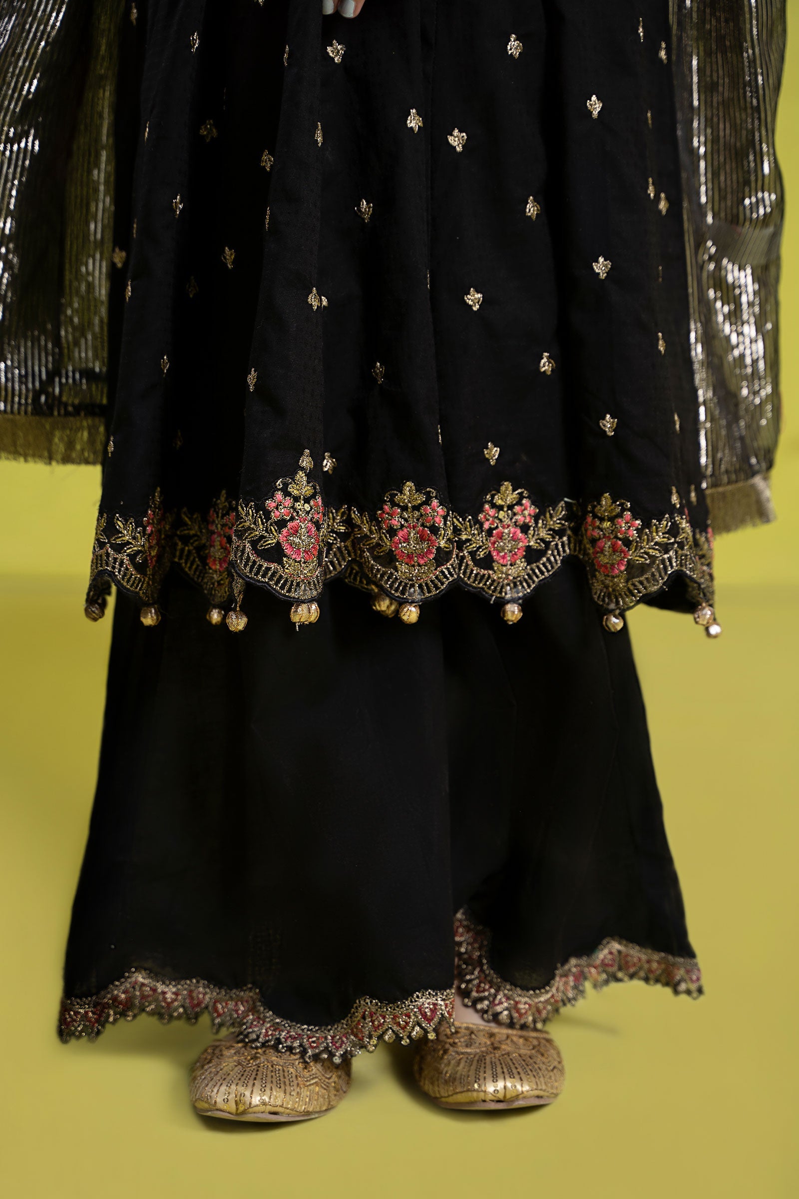 3 Piece Embroidered Dobby Suit