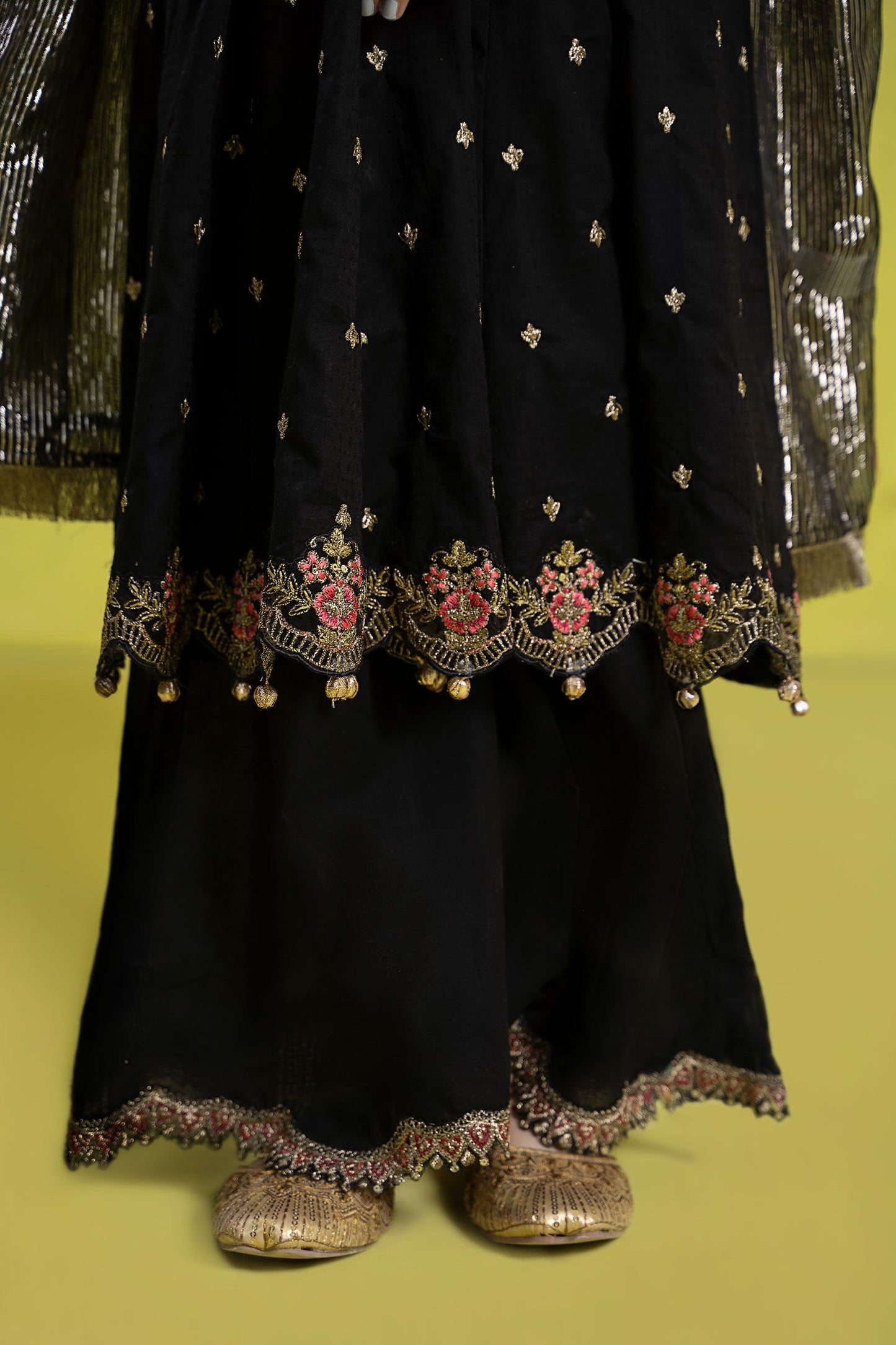 3 Piece Embroidered Dobby Suit