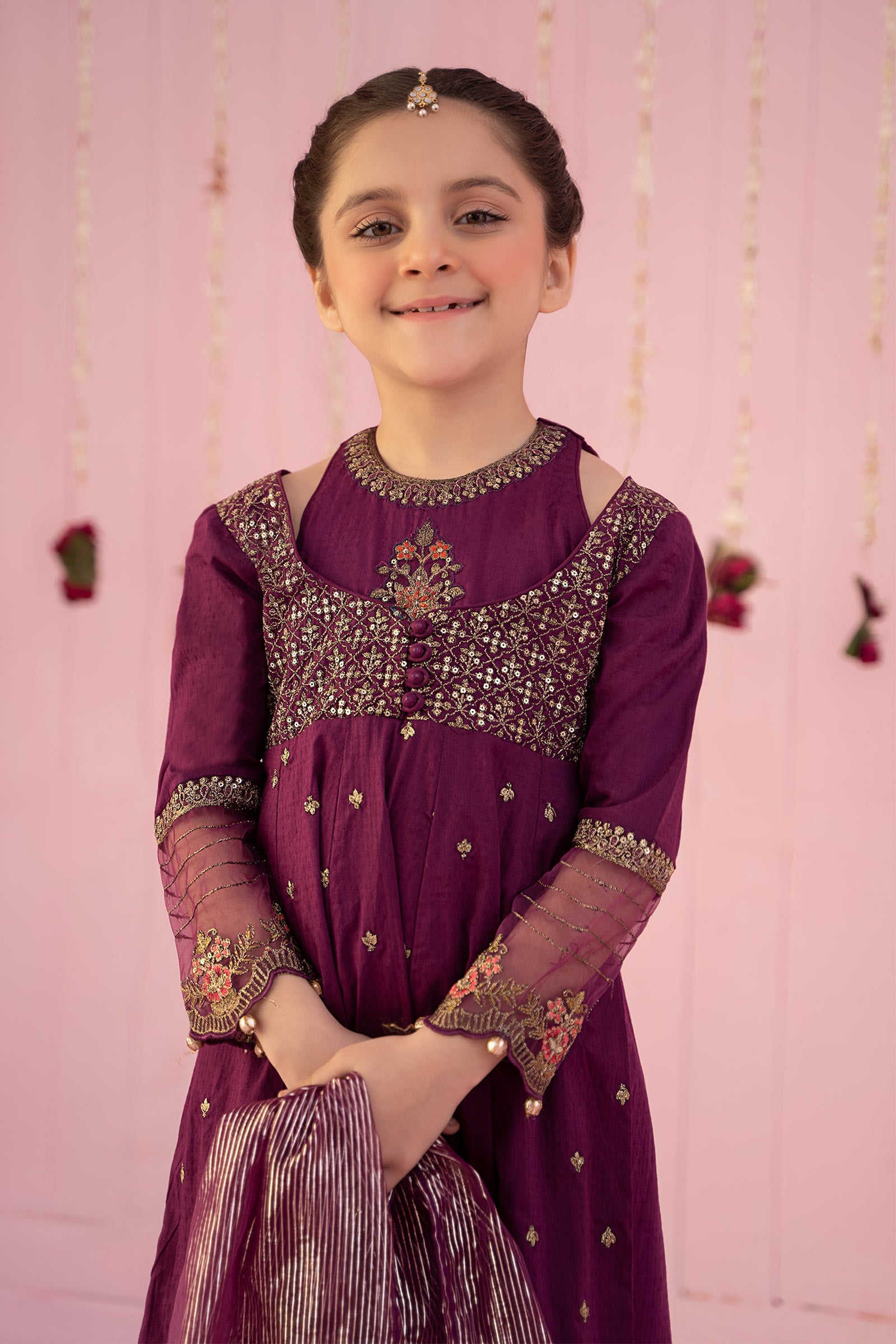 3 Piece Embroidered Dobby Suit