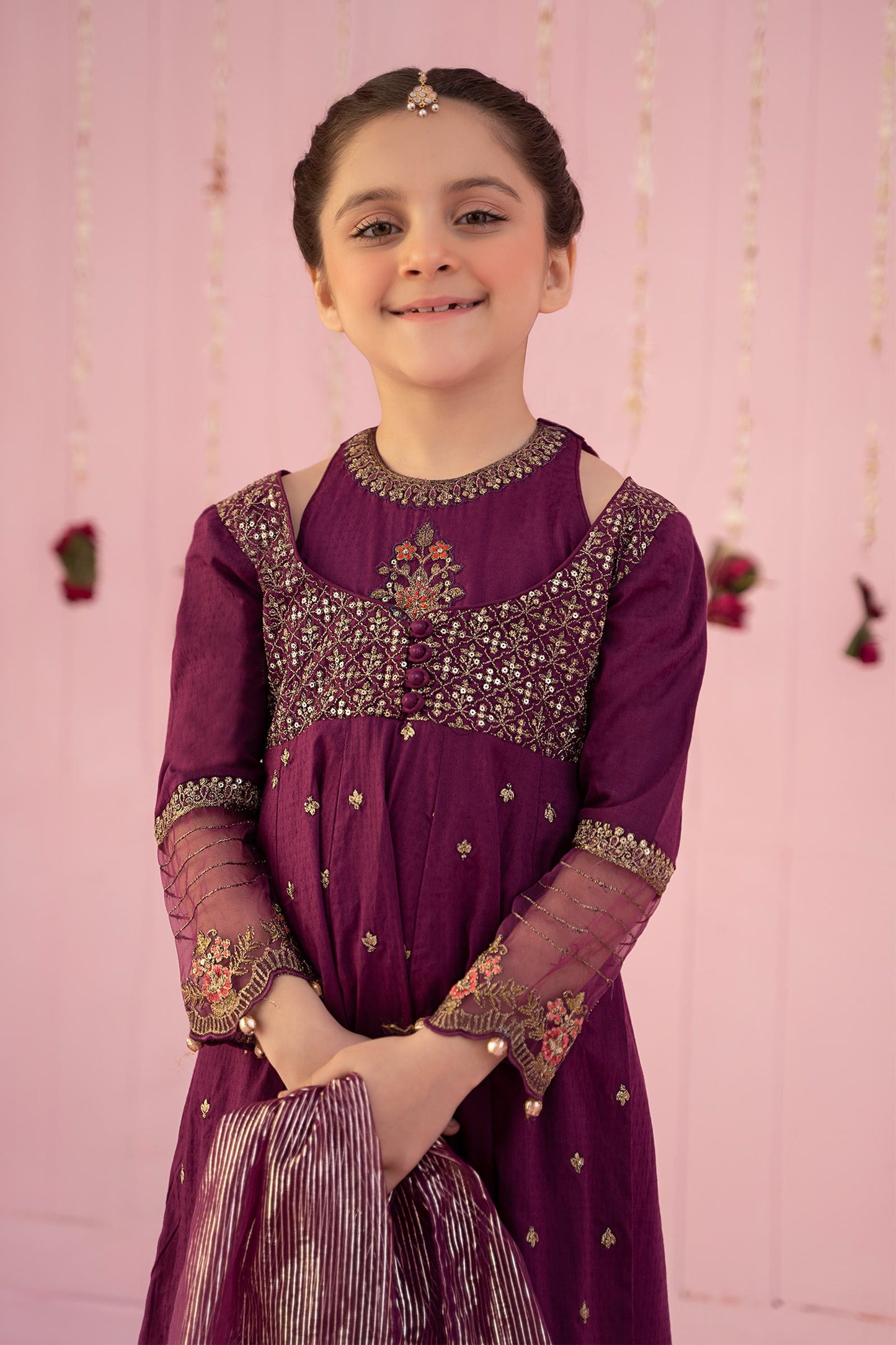 3 Piece Embroidered Dobby Suit